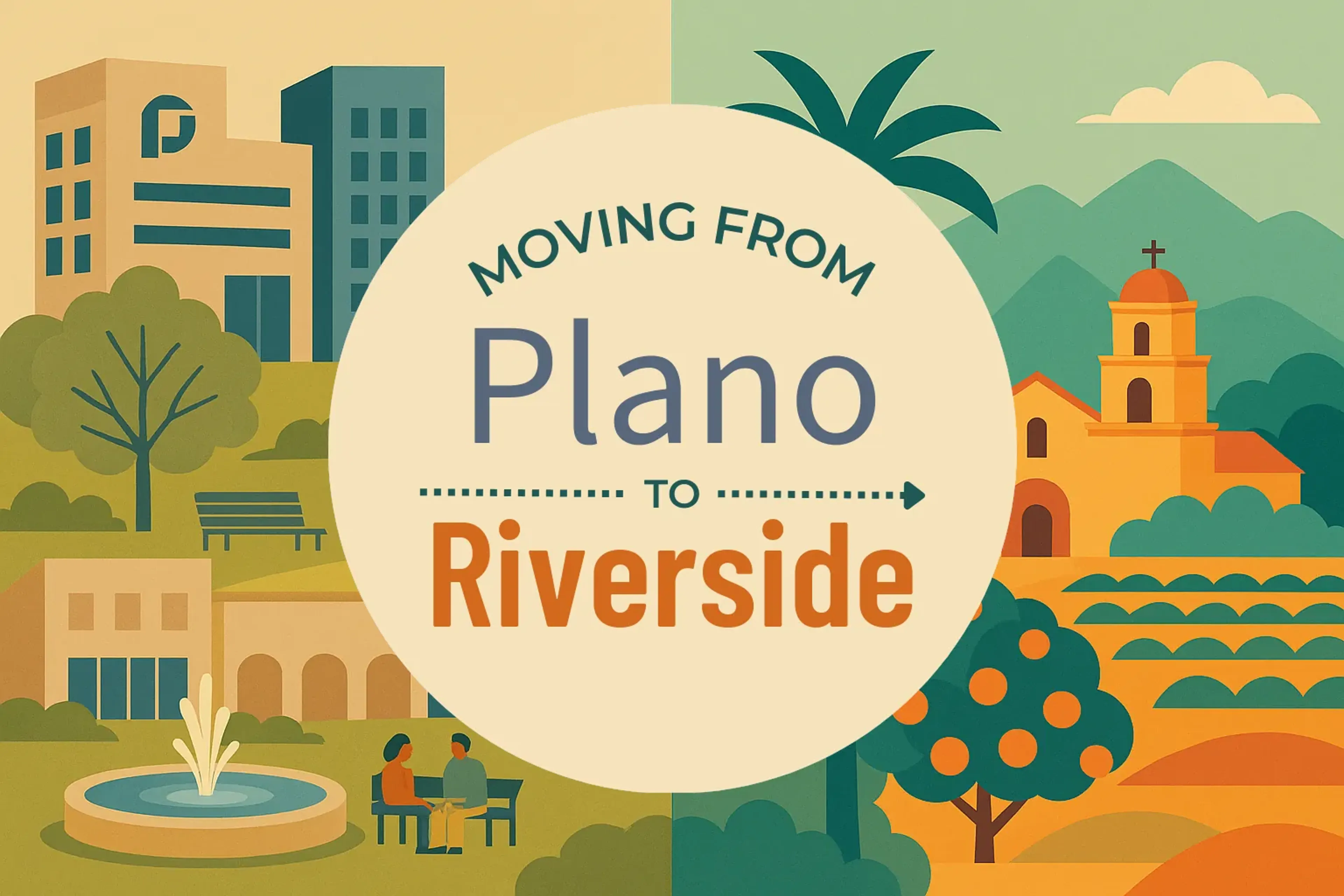 Side-by-side comparison of Plano to Riverside moving companies