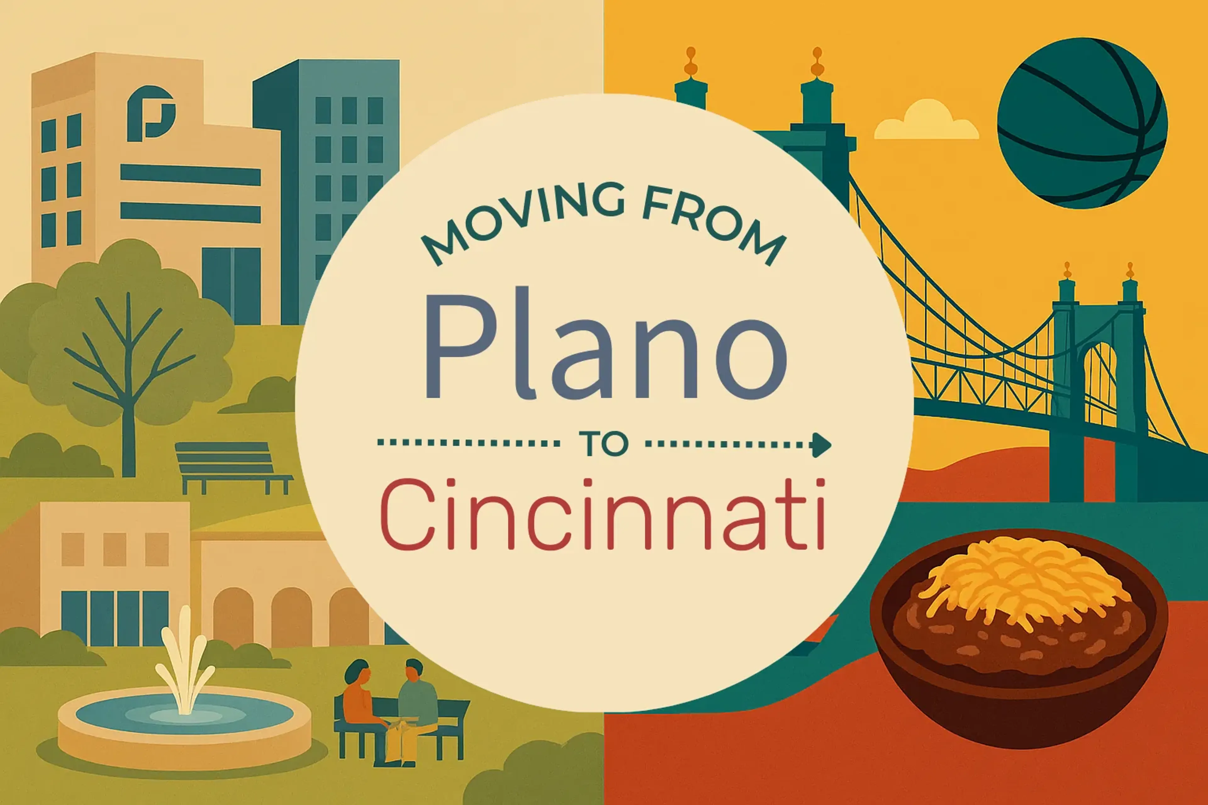 Side-by-side comparison of Plano to Cincinnati moving companies