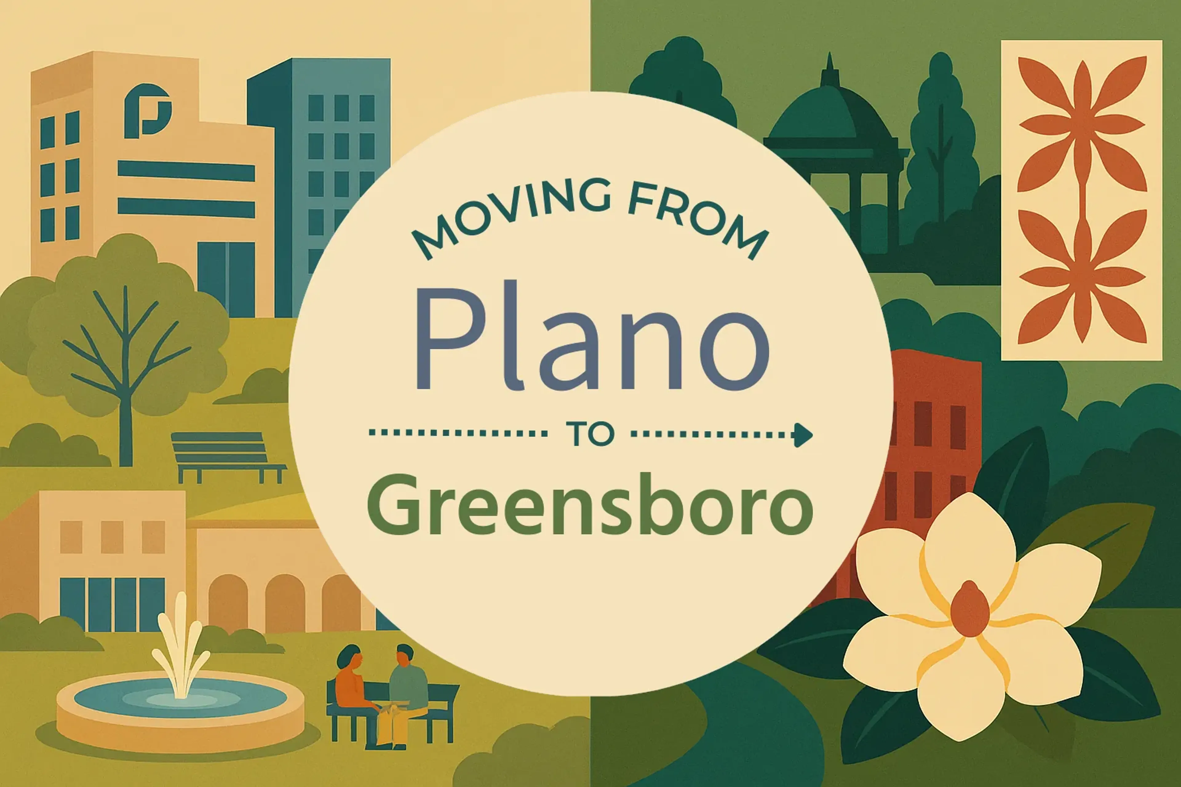 Side-by-side comparison of Plano to Greensboro moving companies