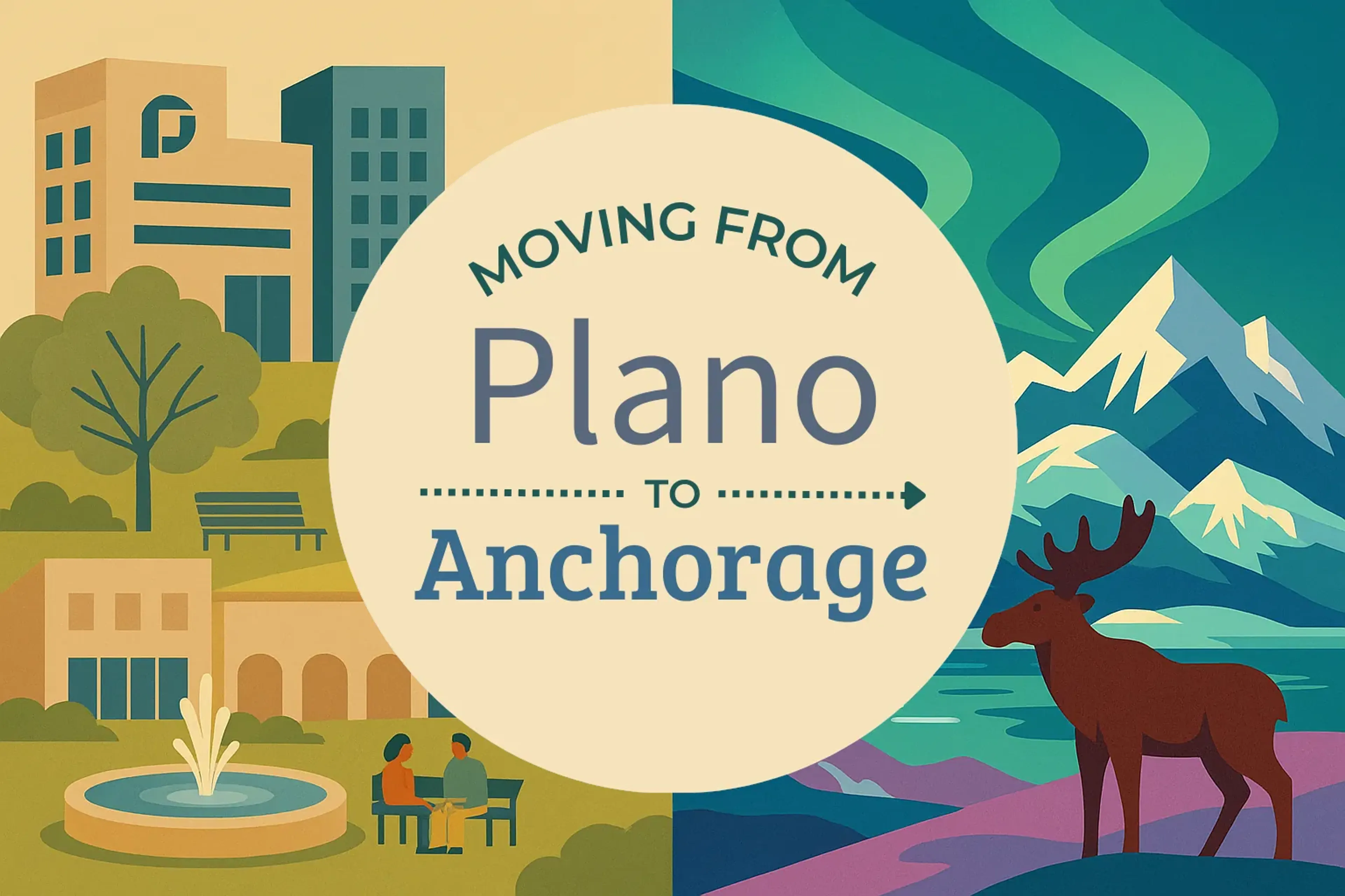 Side-by-side comparison of Plano to Anchorage moving companies