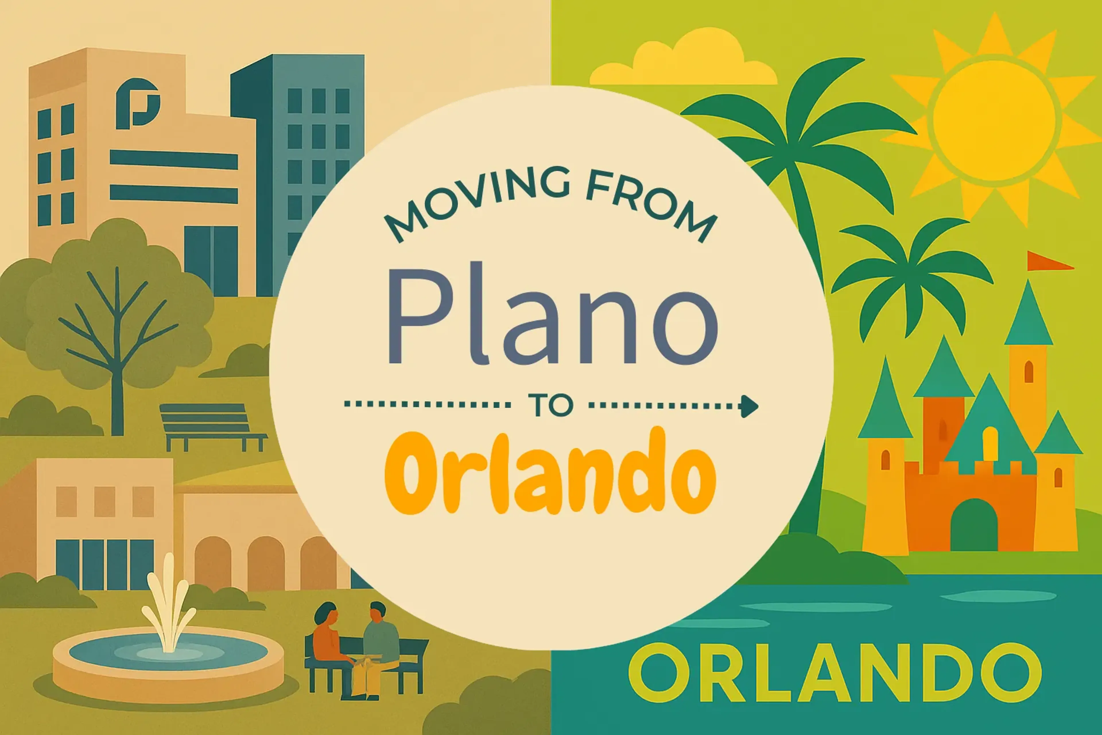 Side-by-side comparison of Plano to Orlando moving companies