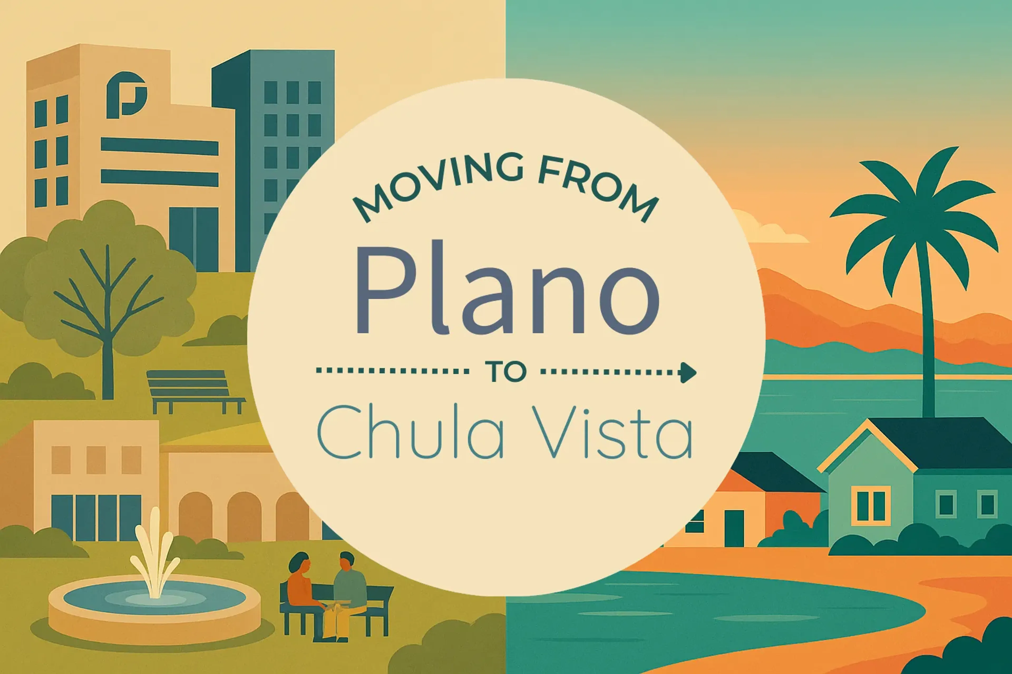 Side-by-side comparison of Plano to Chula Vista moving companies