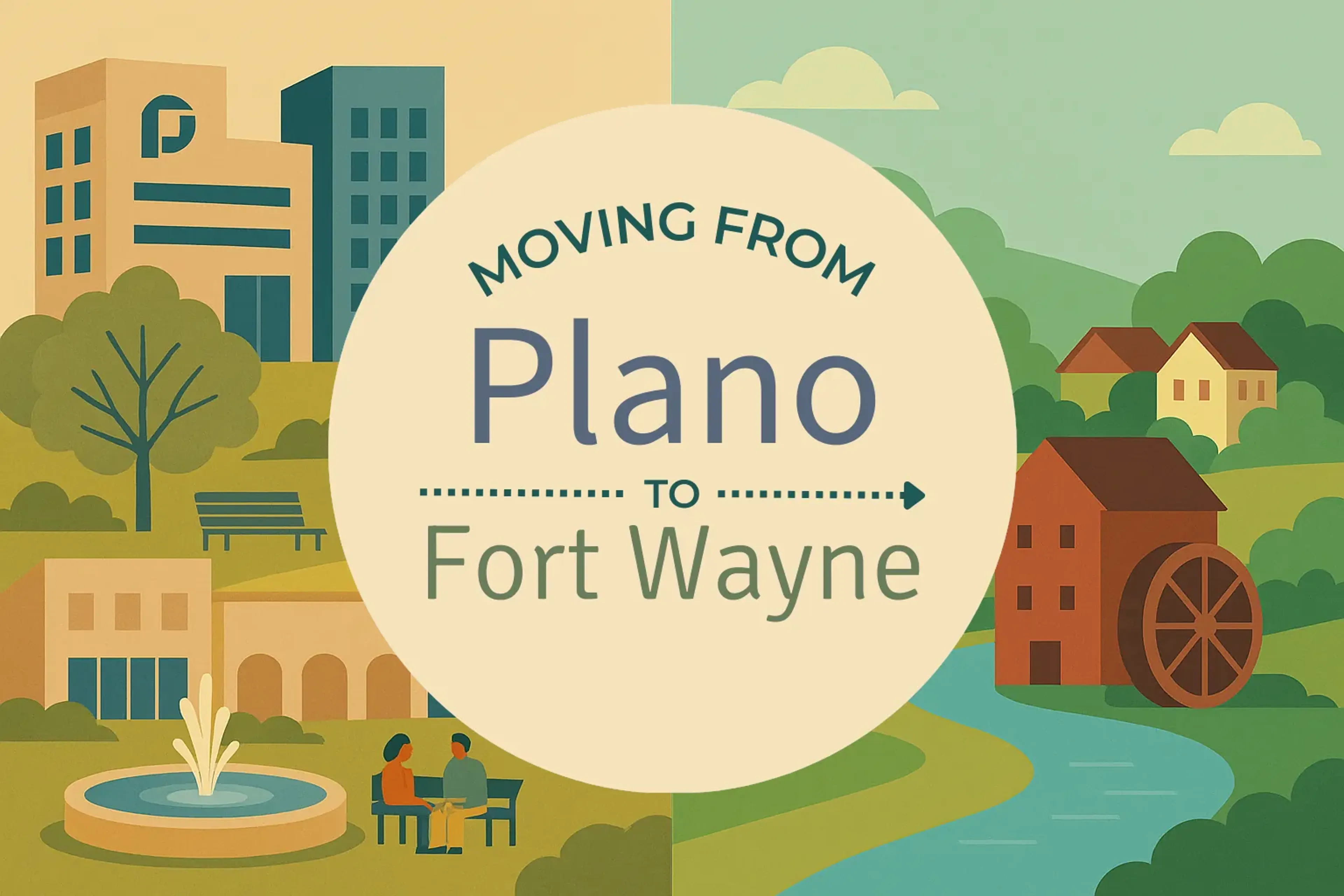 Side-by-side comparison of Plano to Fort Wayne moving companies