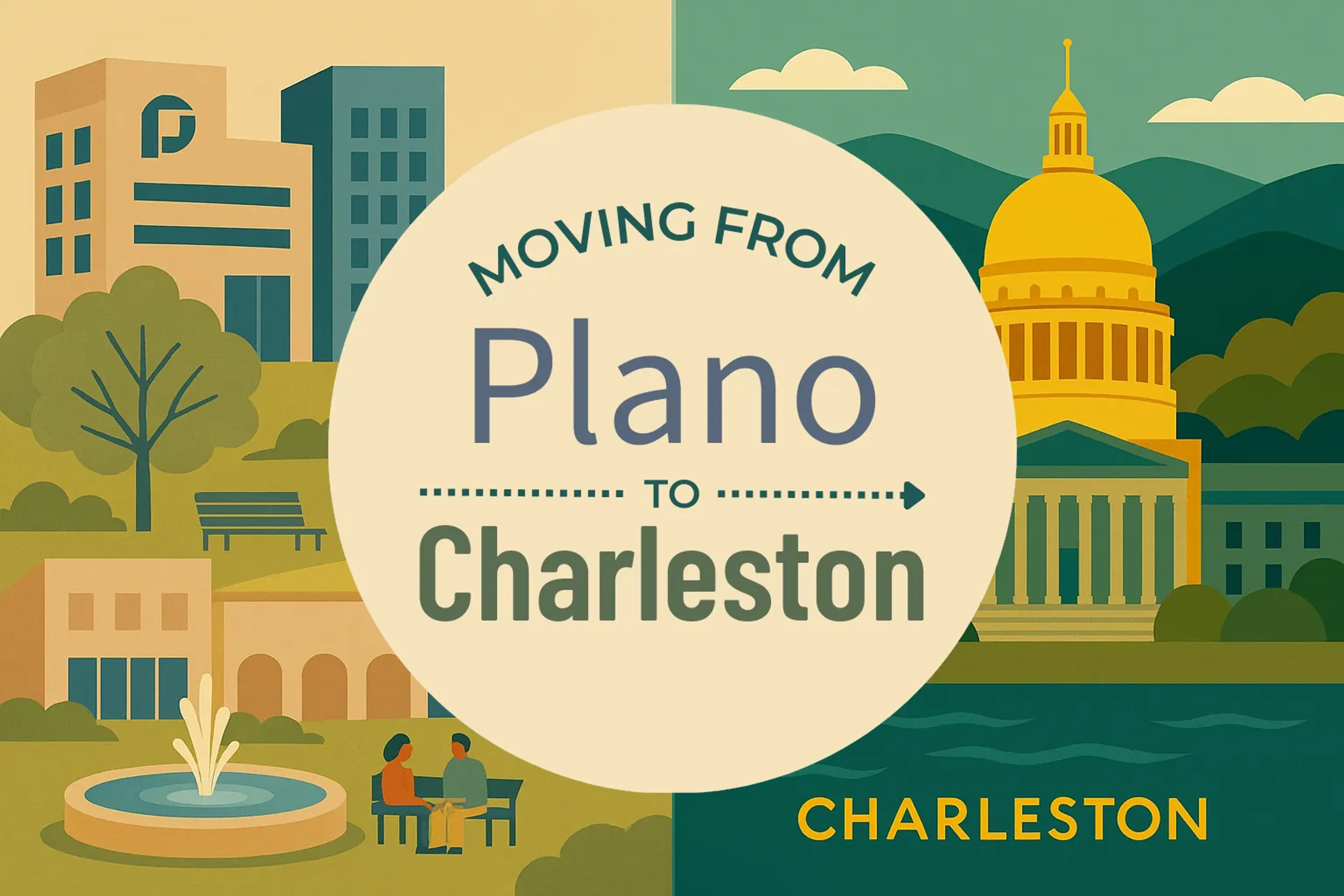 Side-by-side comparison of Plano to Charleston moving companies