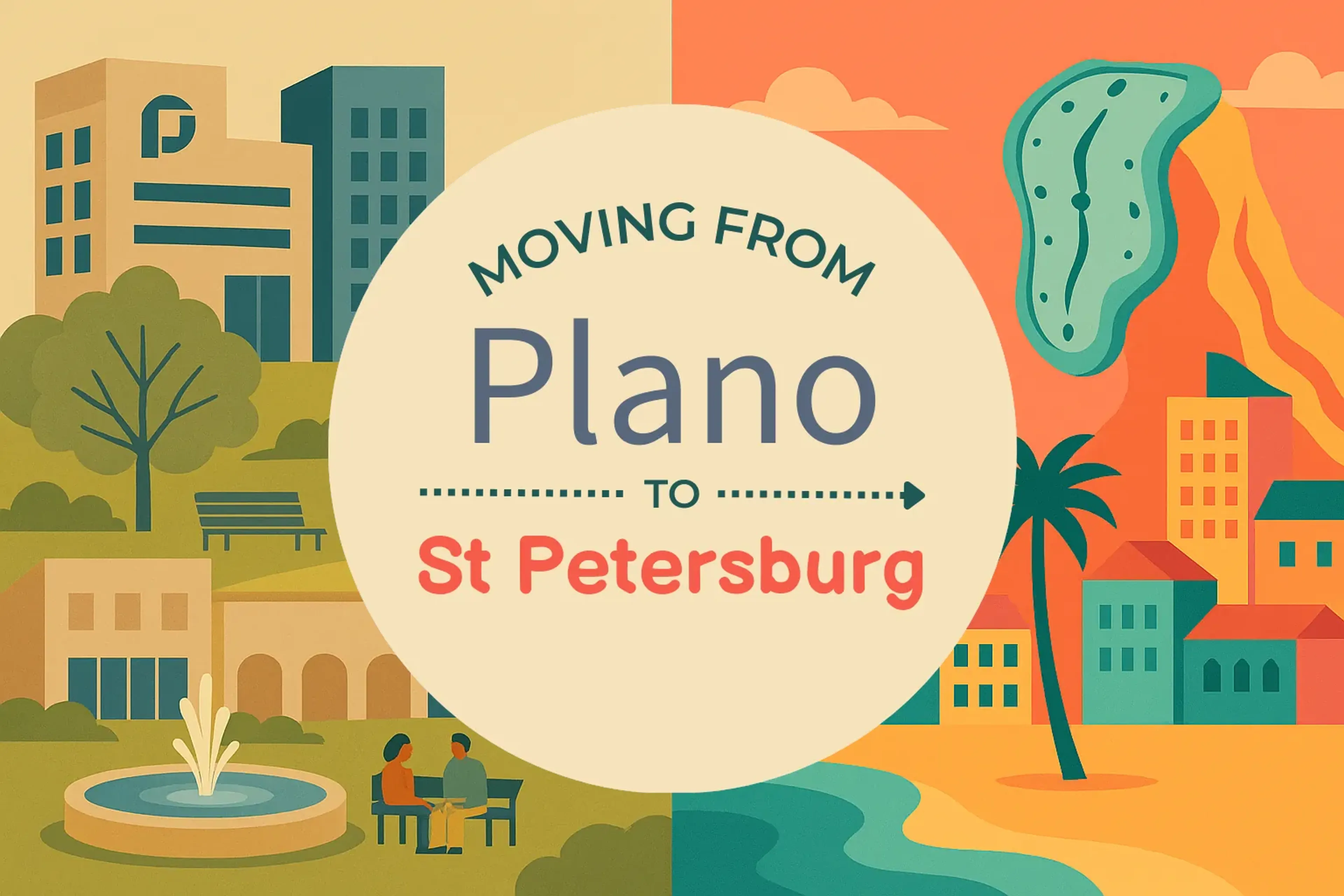 Side-by-side comparison of Plano to St. Petersburg moving companies