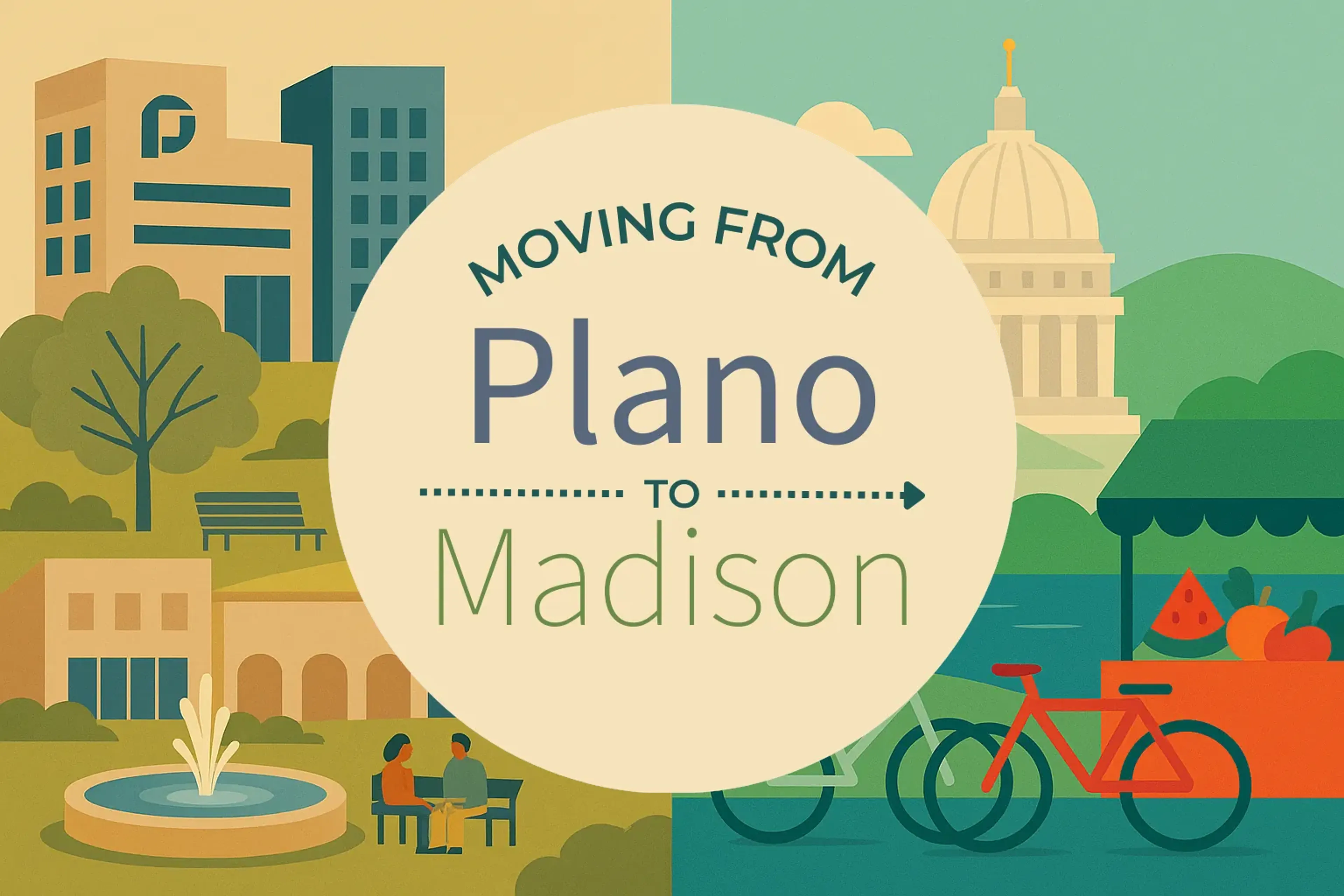 Side-by-side comparison of Plano to Madison moving companies