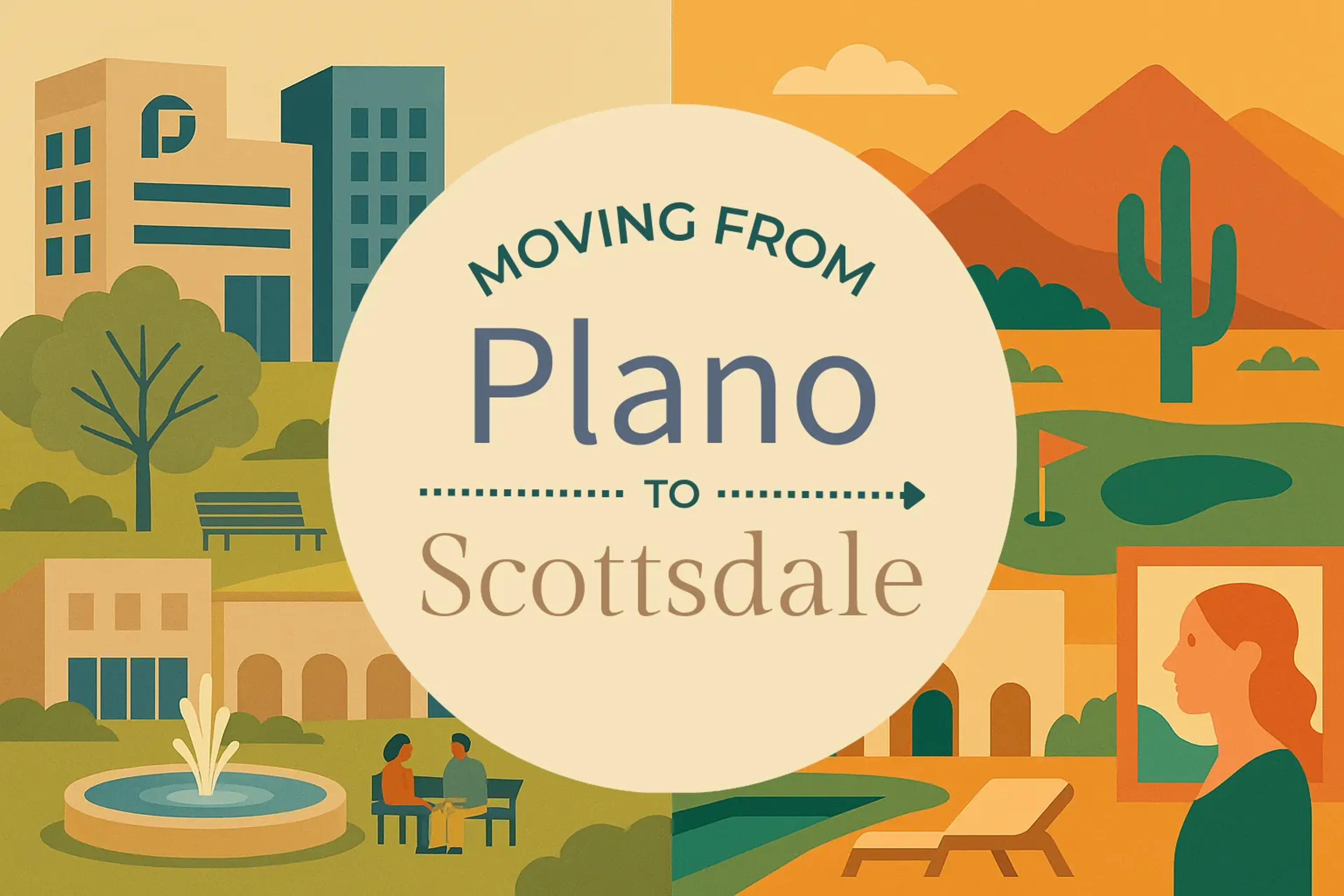 Side-by-side comparison of Plano to Scottsdale moving companies