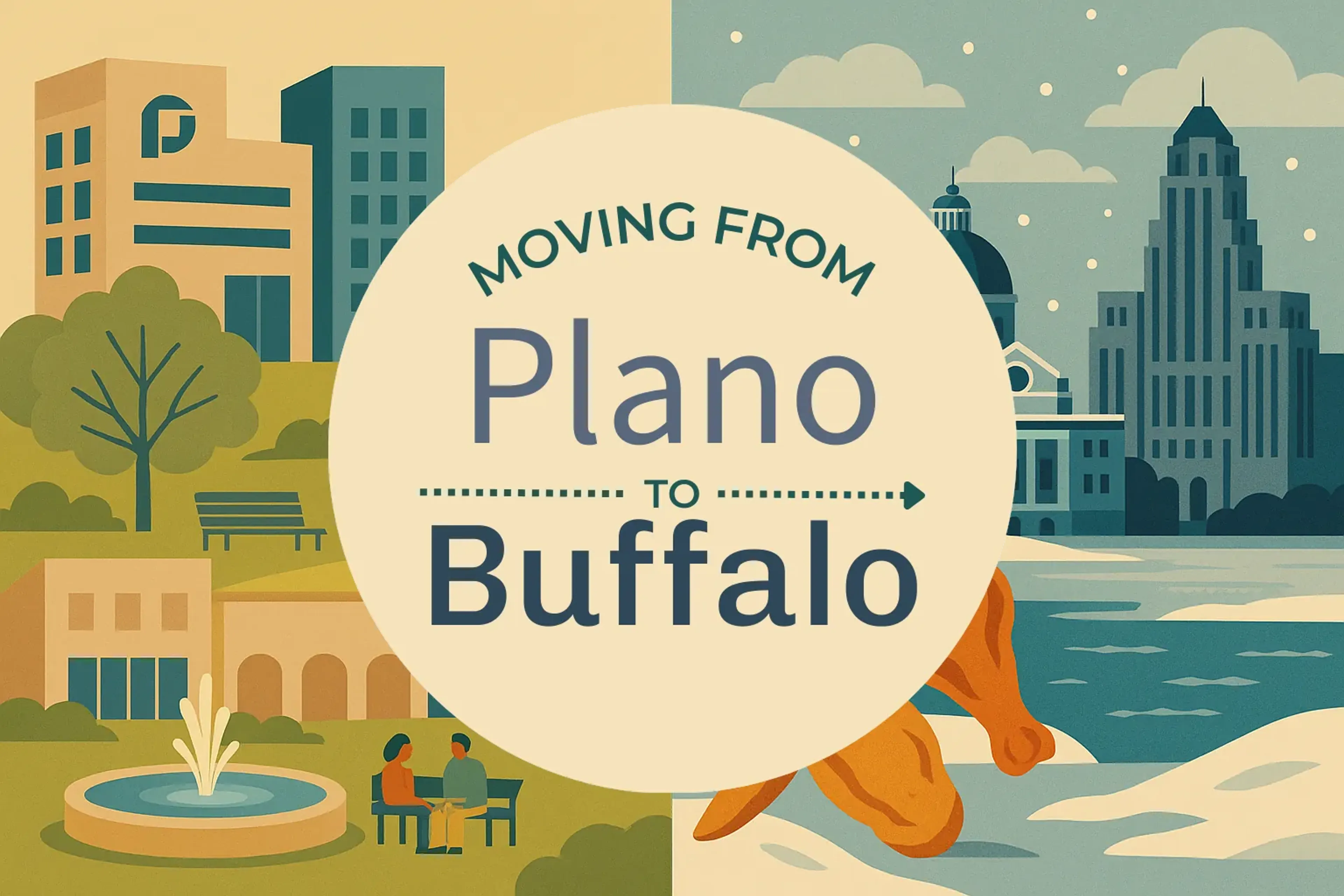Side-by-side comparison of Plano to Buffalo moving companies