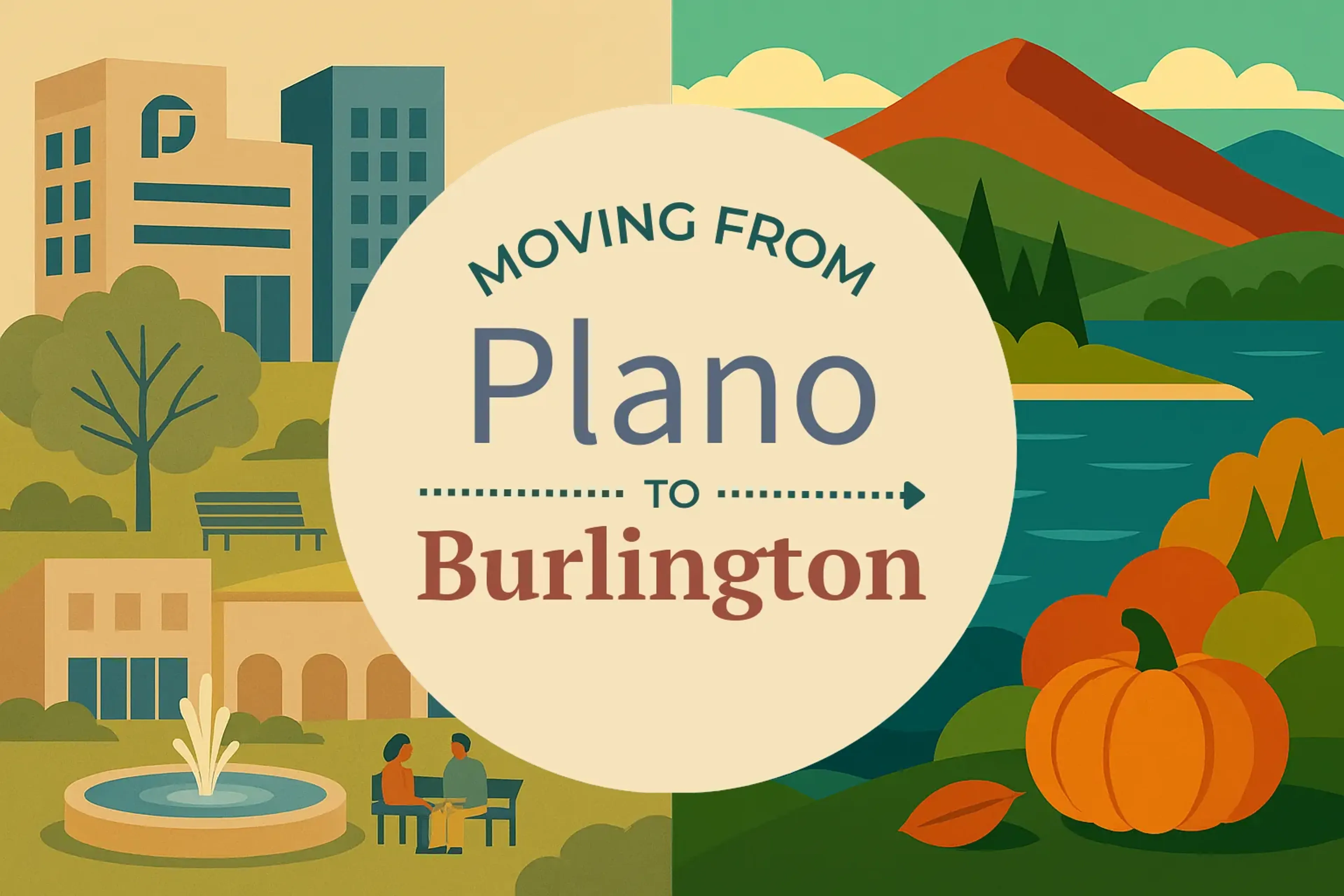 Side-by-side comparison of Plano to Burlington moving companies