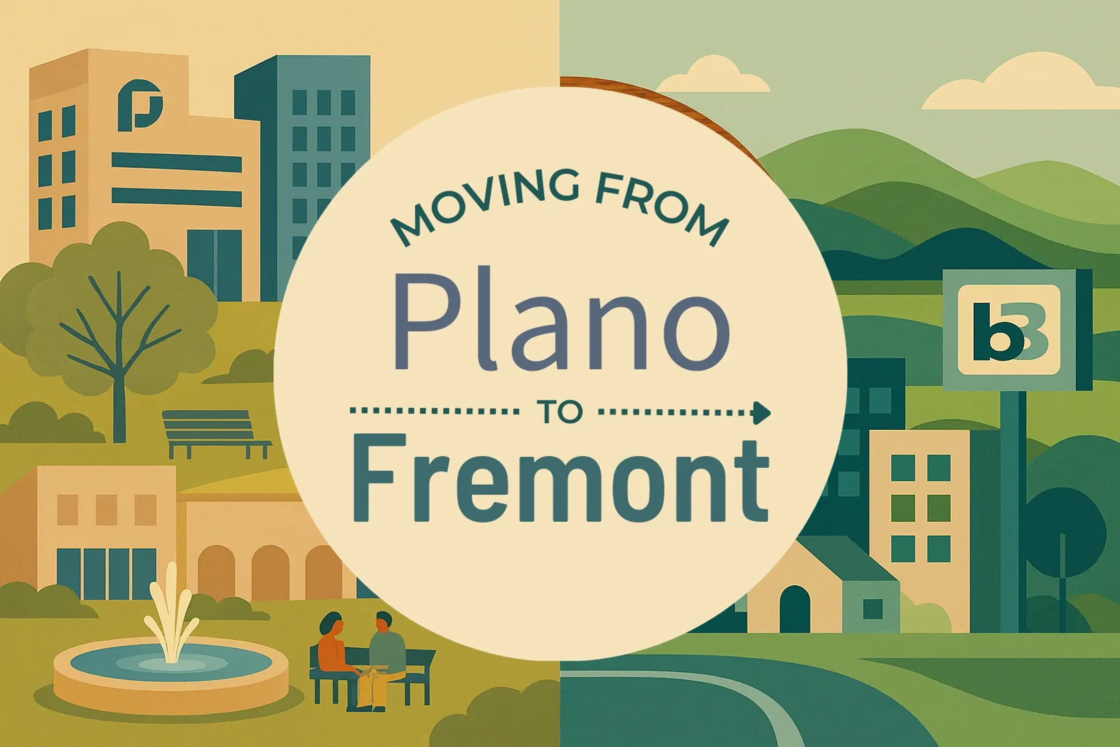 Side-by-side comparison of Plano to Fremont moving companies
