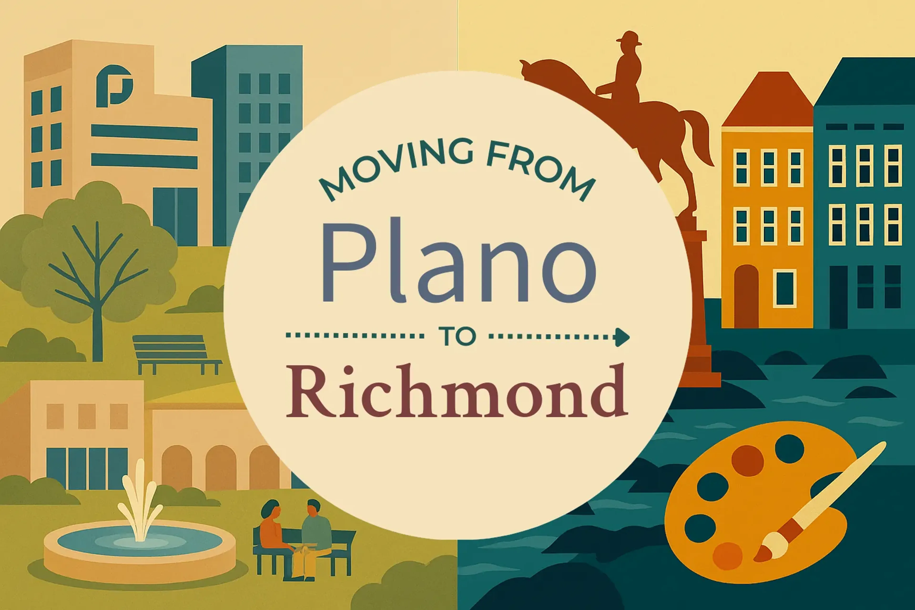 Side-by-side comparison of Plano to Richmond moving companies