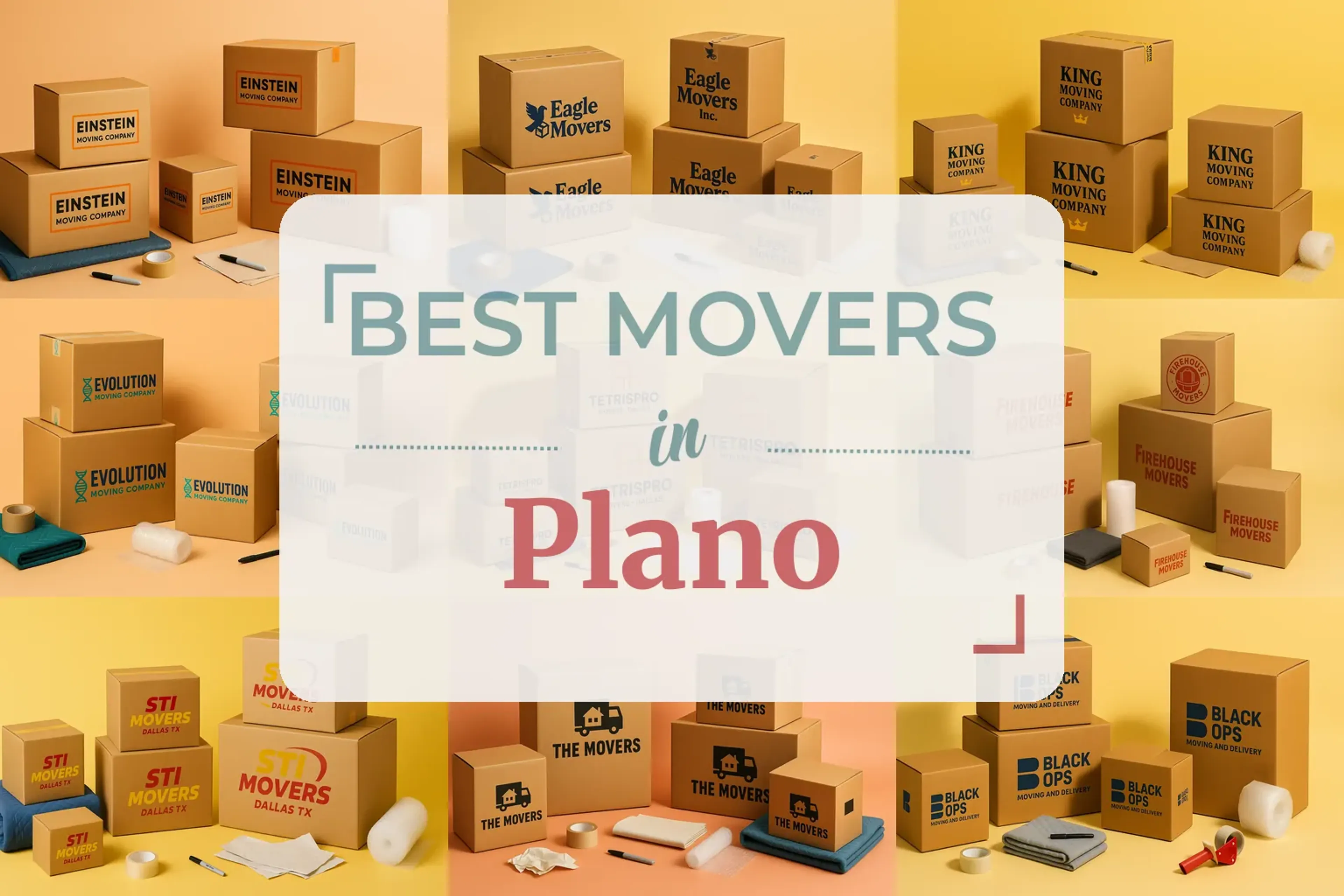 Side-by-side comparison of Plano moving companies