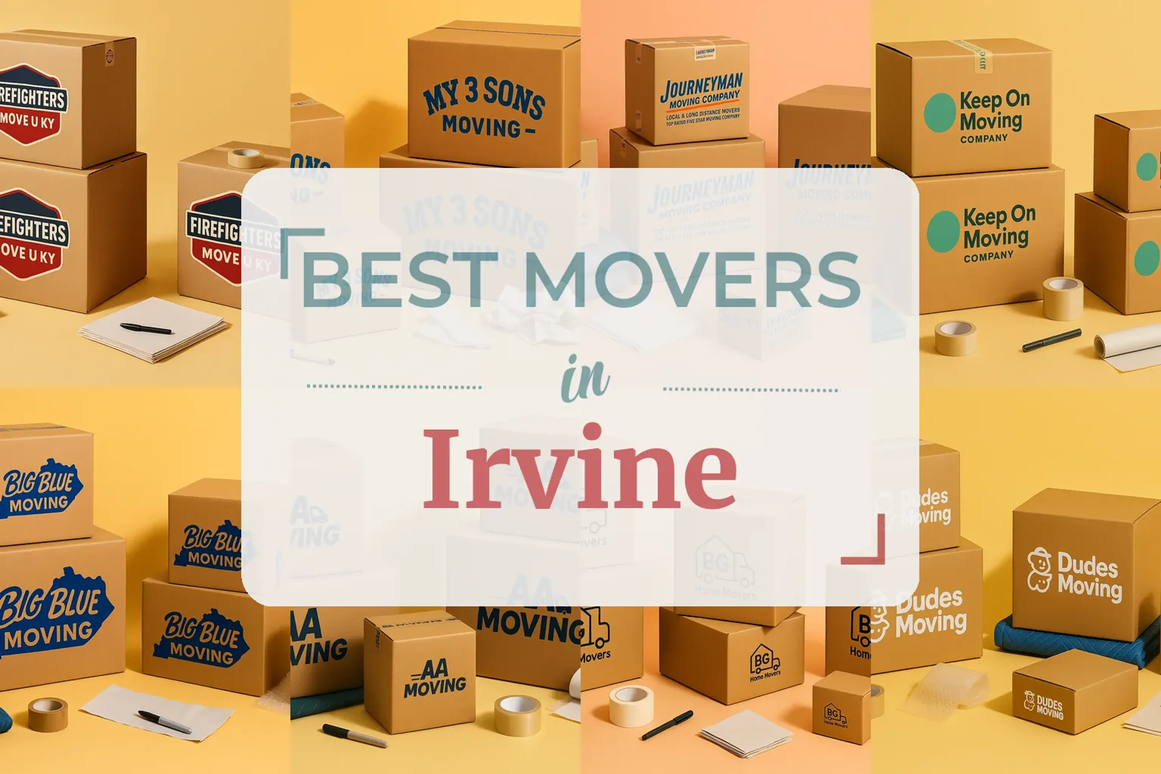 Side-by-side comparison of Irvine moving companies