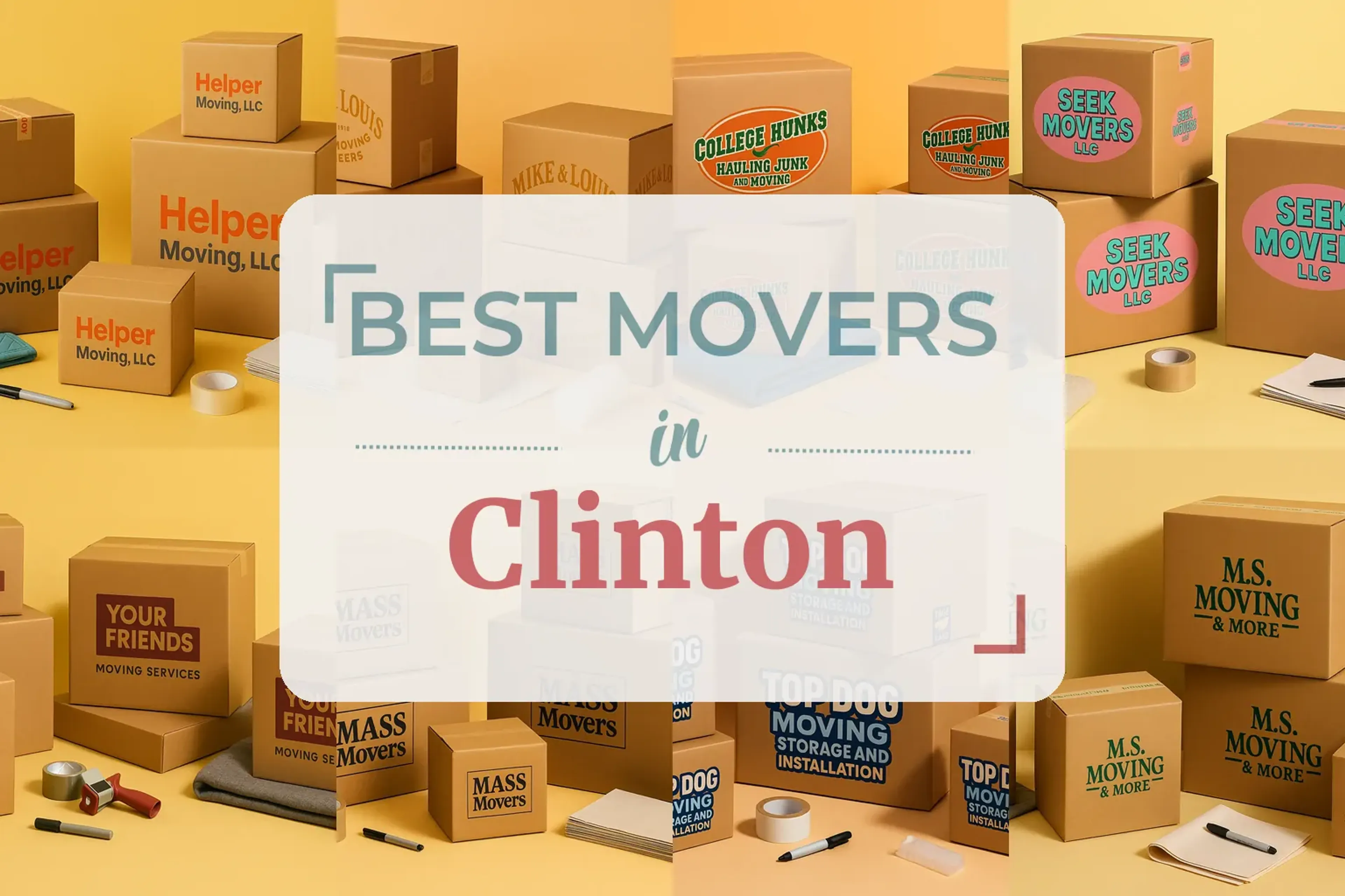 Side-by-side comparison of Clinton moving companies