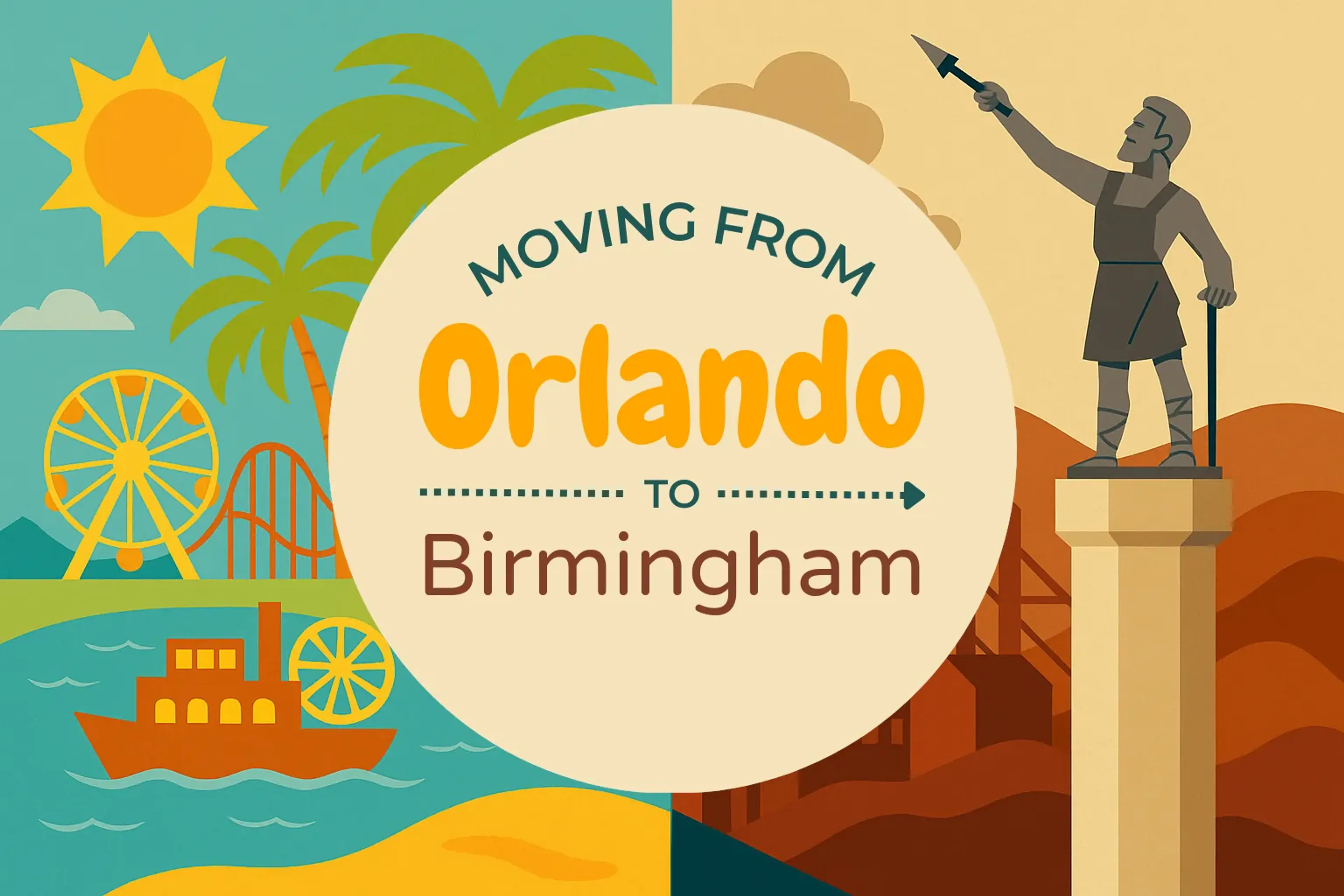 Side-by-side comparison of Orlando to Birmingham moving companies