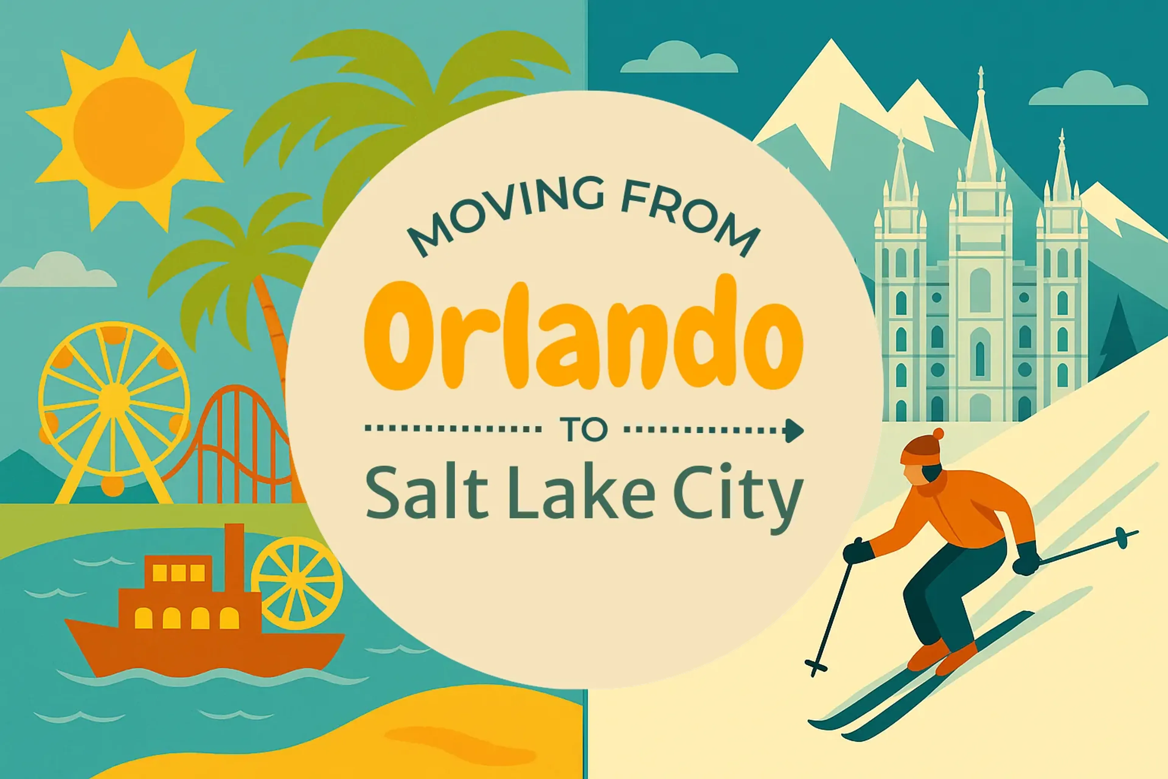 Side-by-side comparison of Orlando to Salt Lake City moving companies