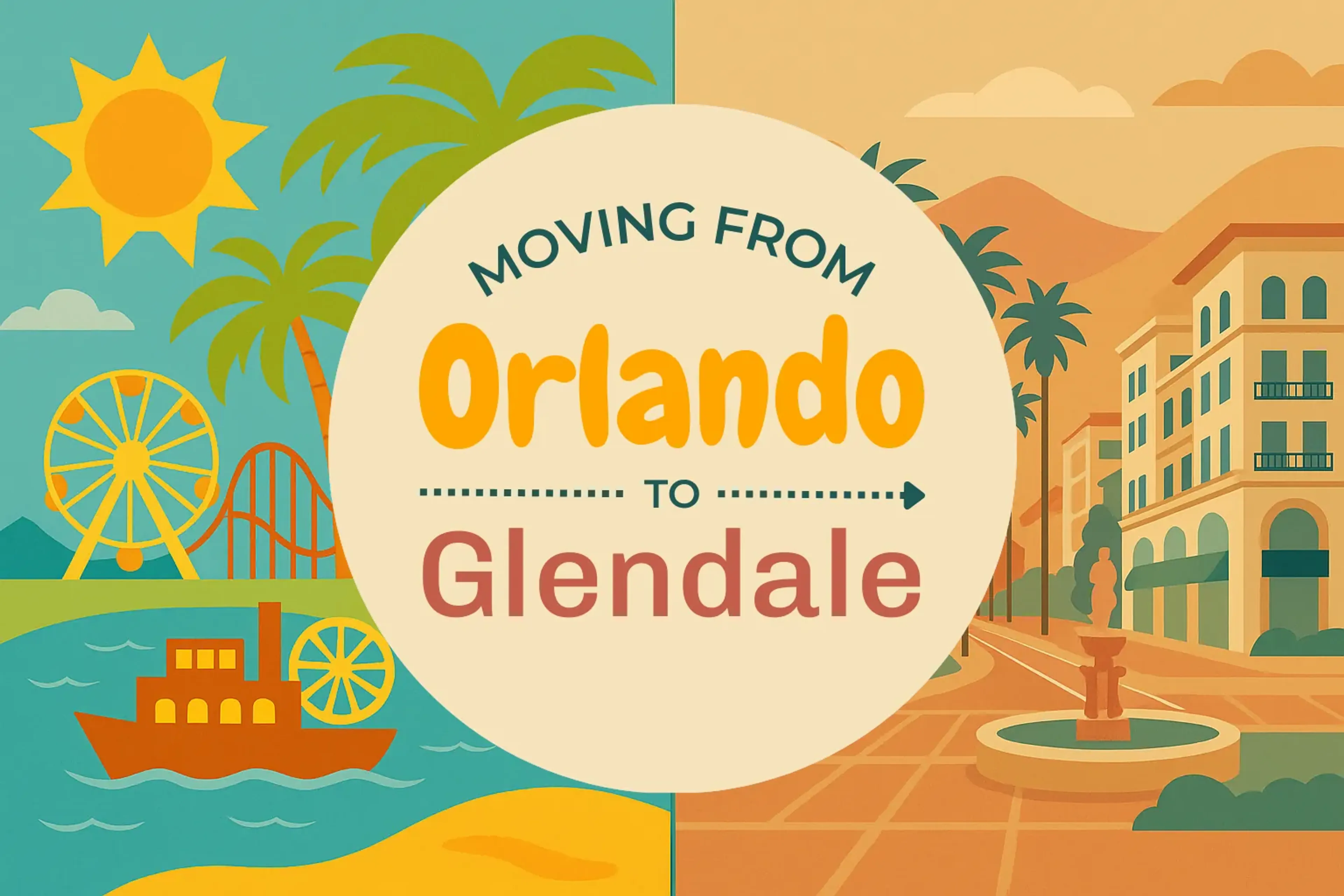 Side-by-side comparison of Orlando to Glendale moving companies