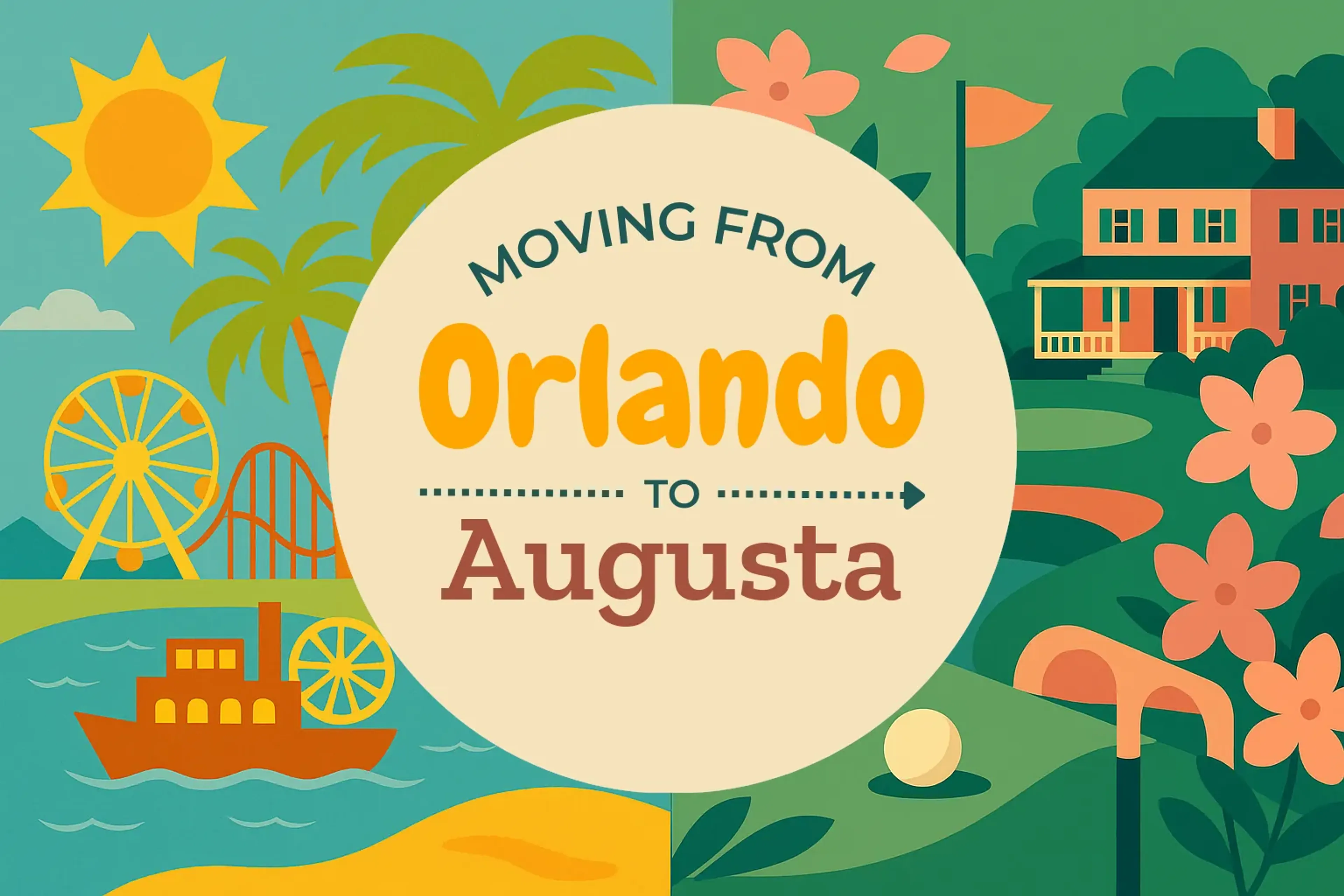 Side-by-side comparison of Orlando to Augusta moving companies