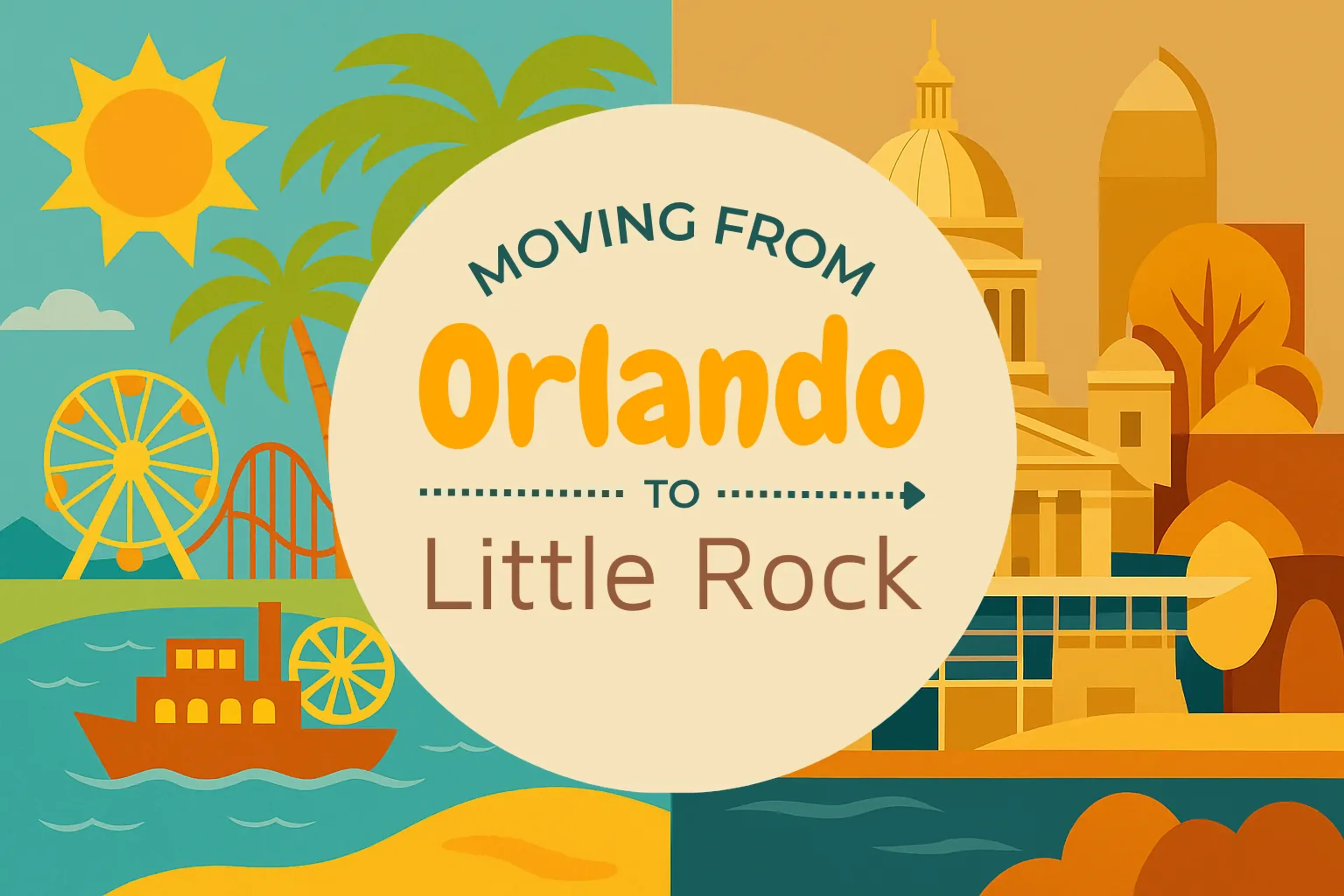 Side-by-side comparison of Orlando to Little Rock moving companies