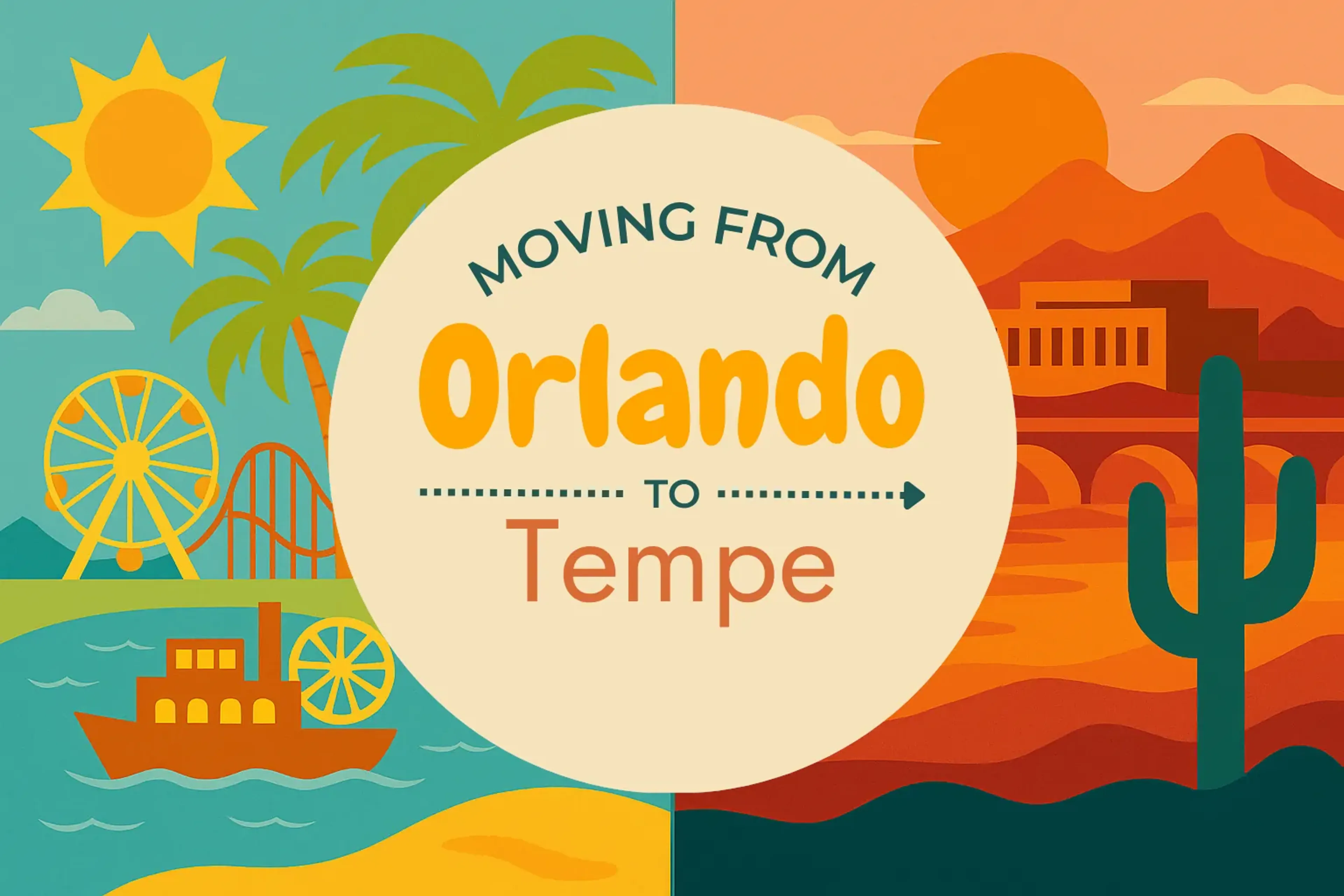 Side-by-side comparison of Orlando to Tempe moving companies