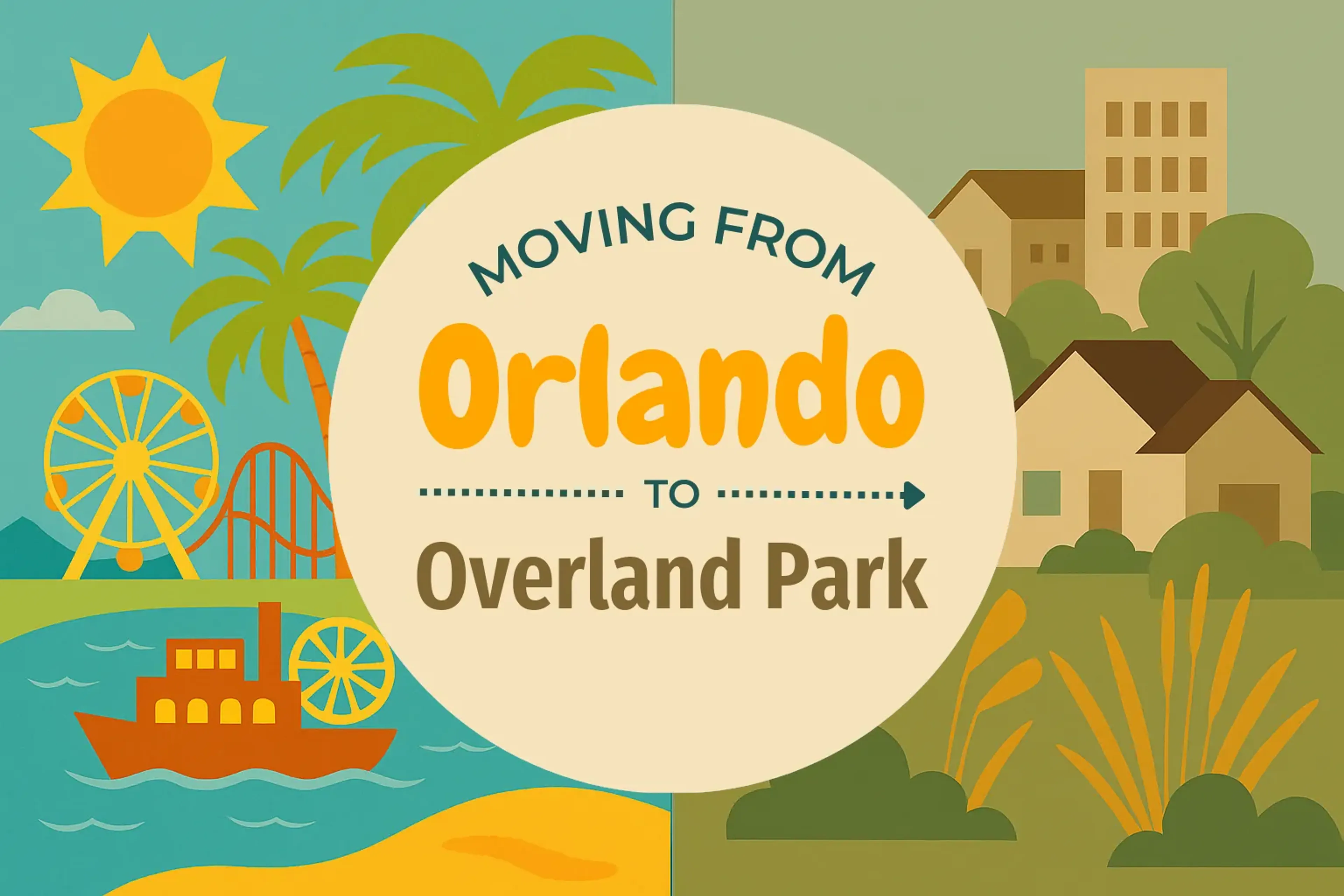 Side-by-side comparison of Orlando to Overland Park moving companies