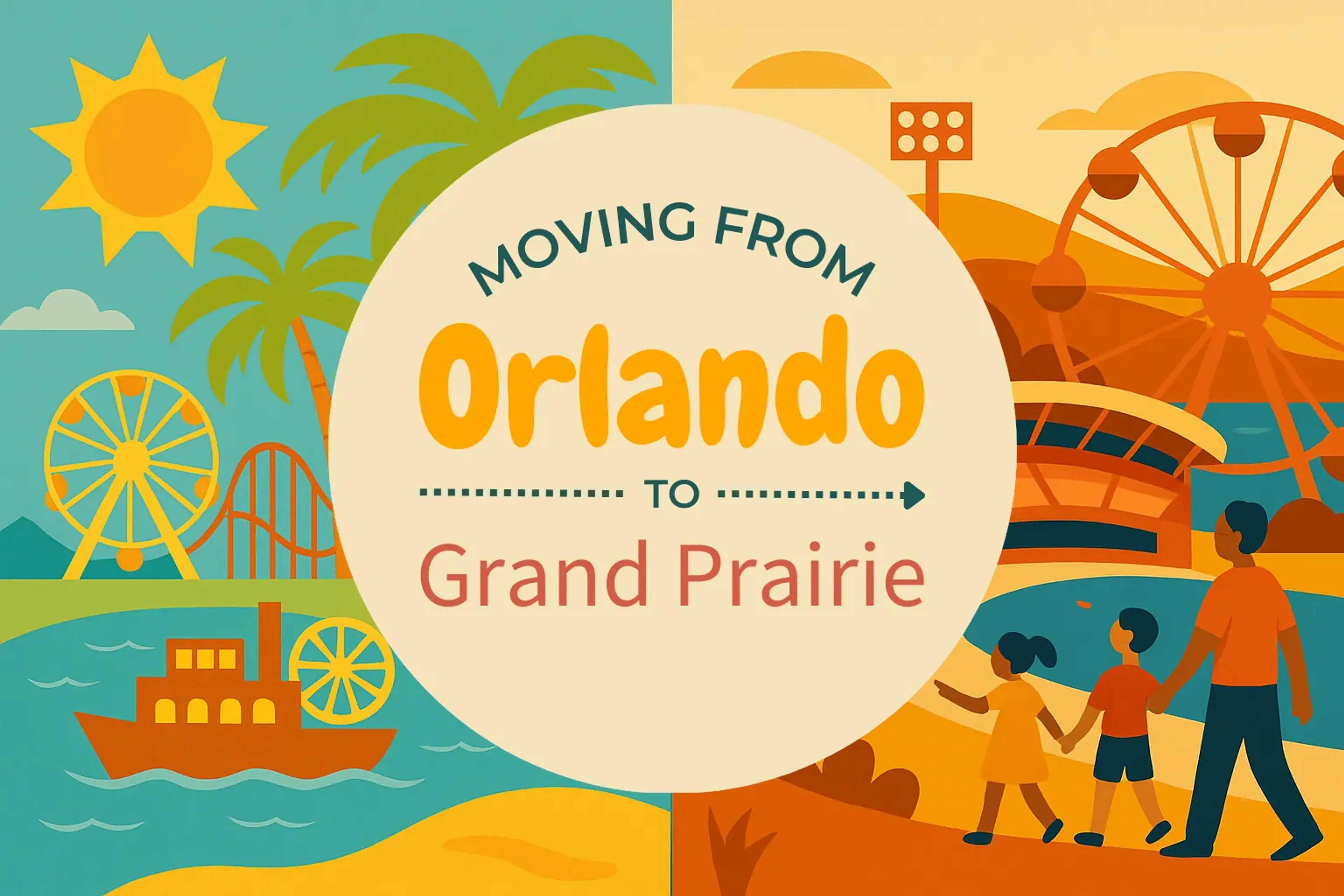 Side-by-side comparison of Orlando to Grand Prairie moving companies