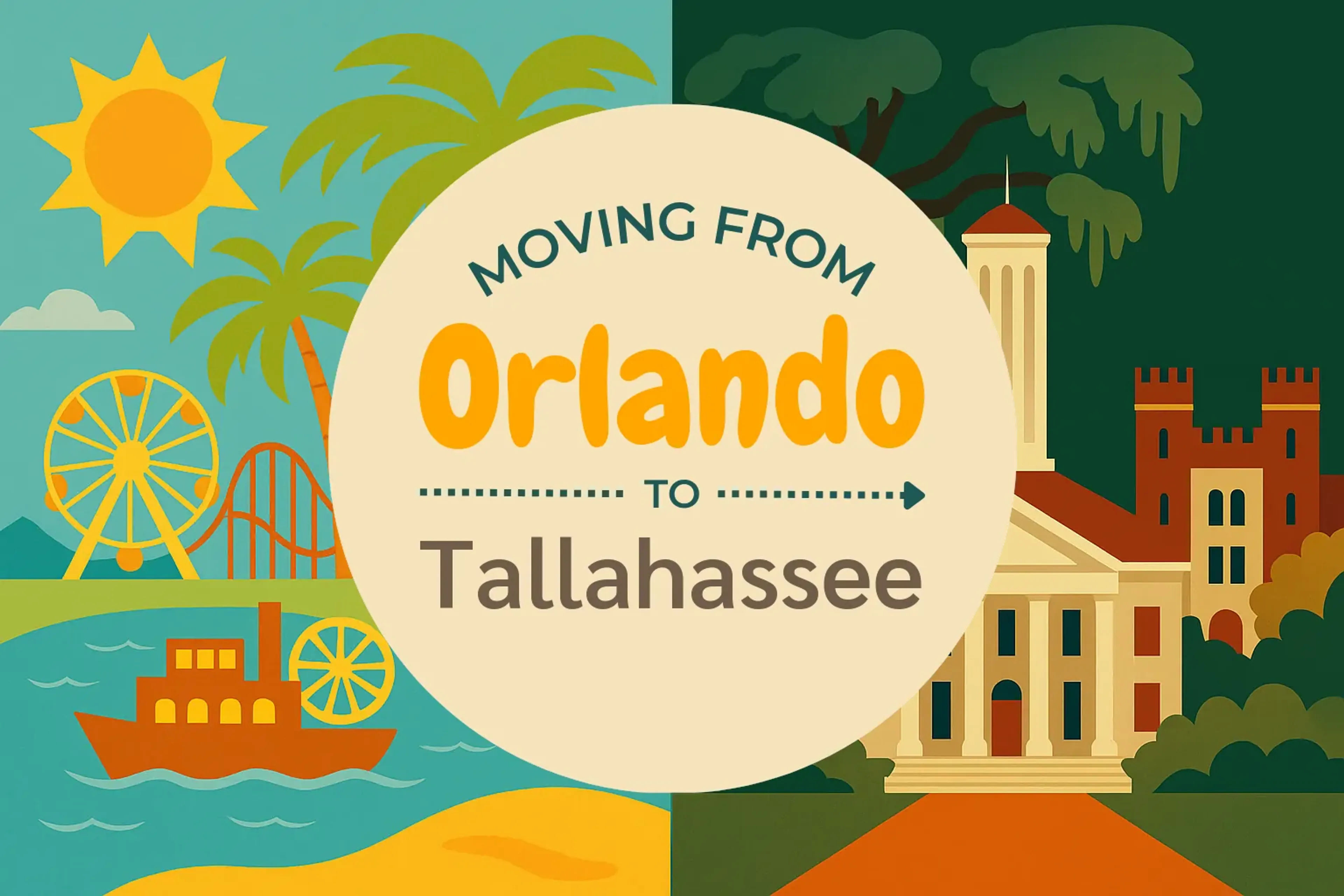 Side-by-side comparison of Orlando to Tallahassee moving companies