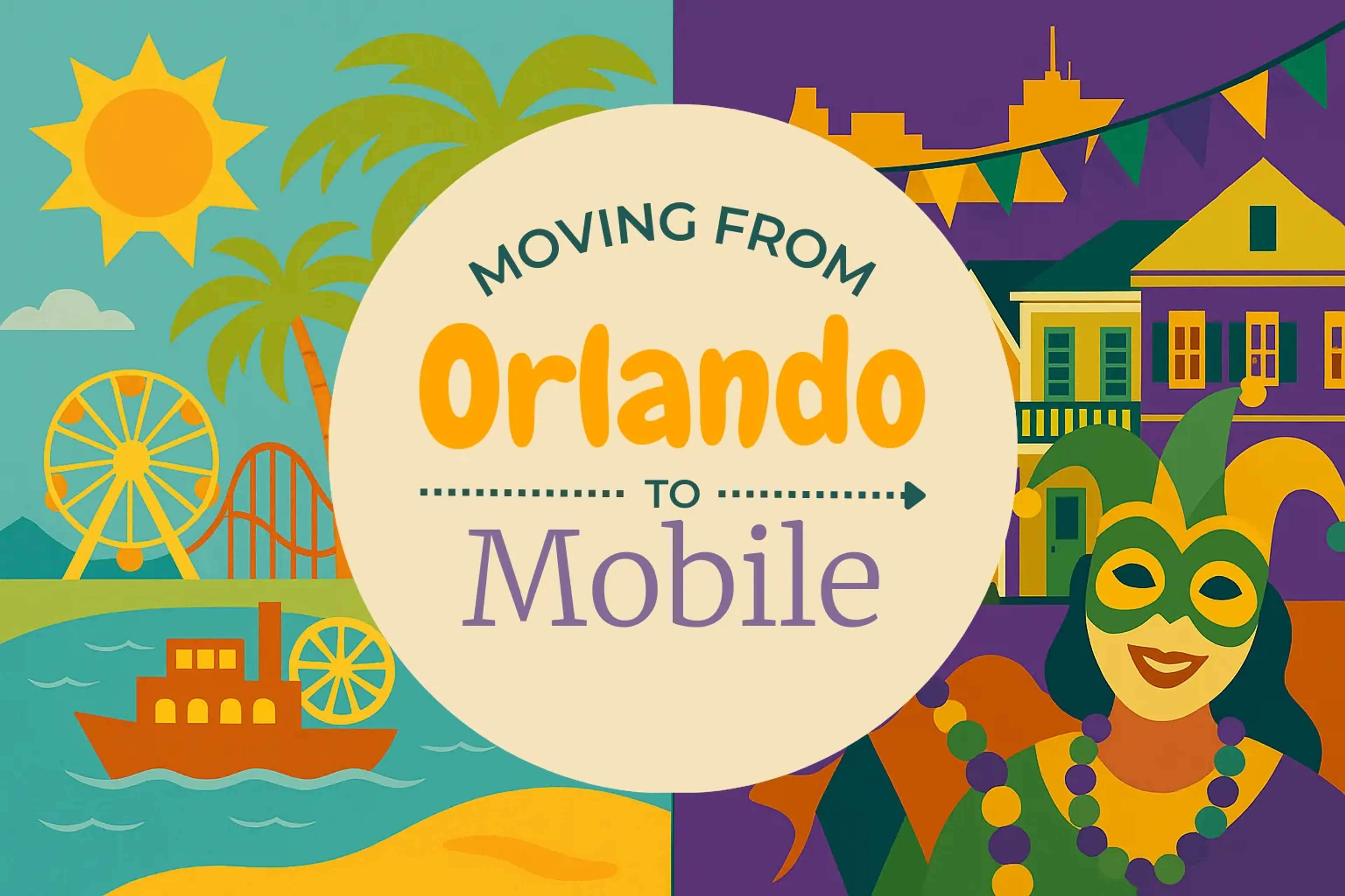 Side-by-side comparison of Orlando to Mobile moving companies