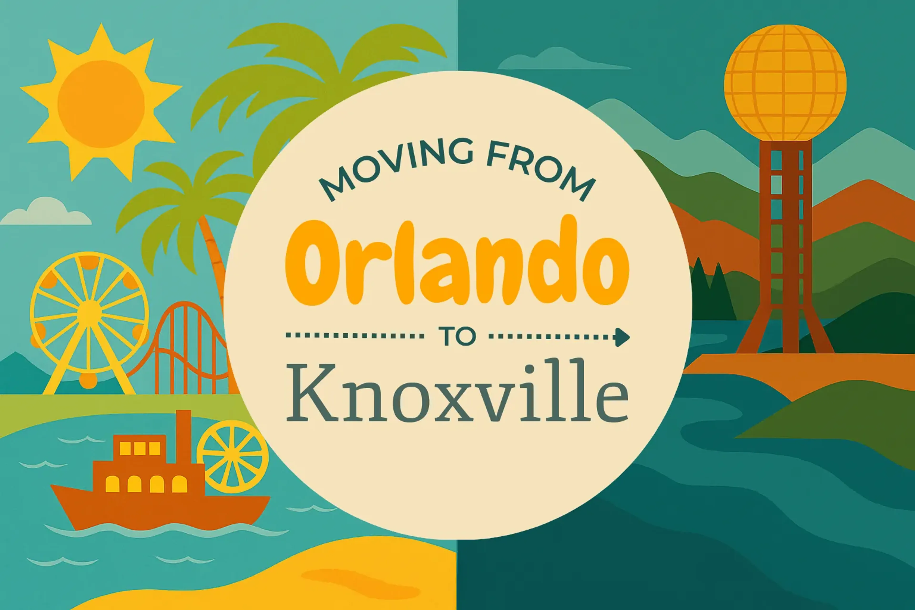 Side-by-side comparison of Orlando to Knoxville moving companies