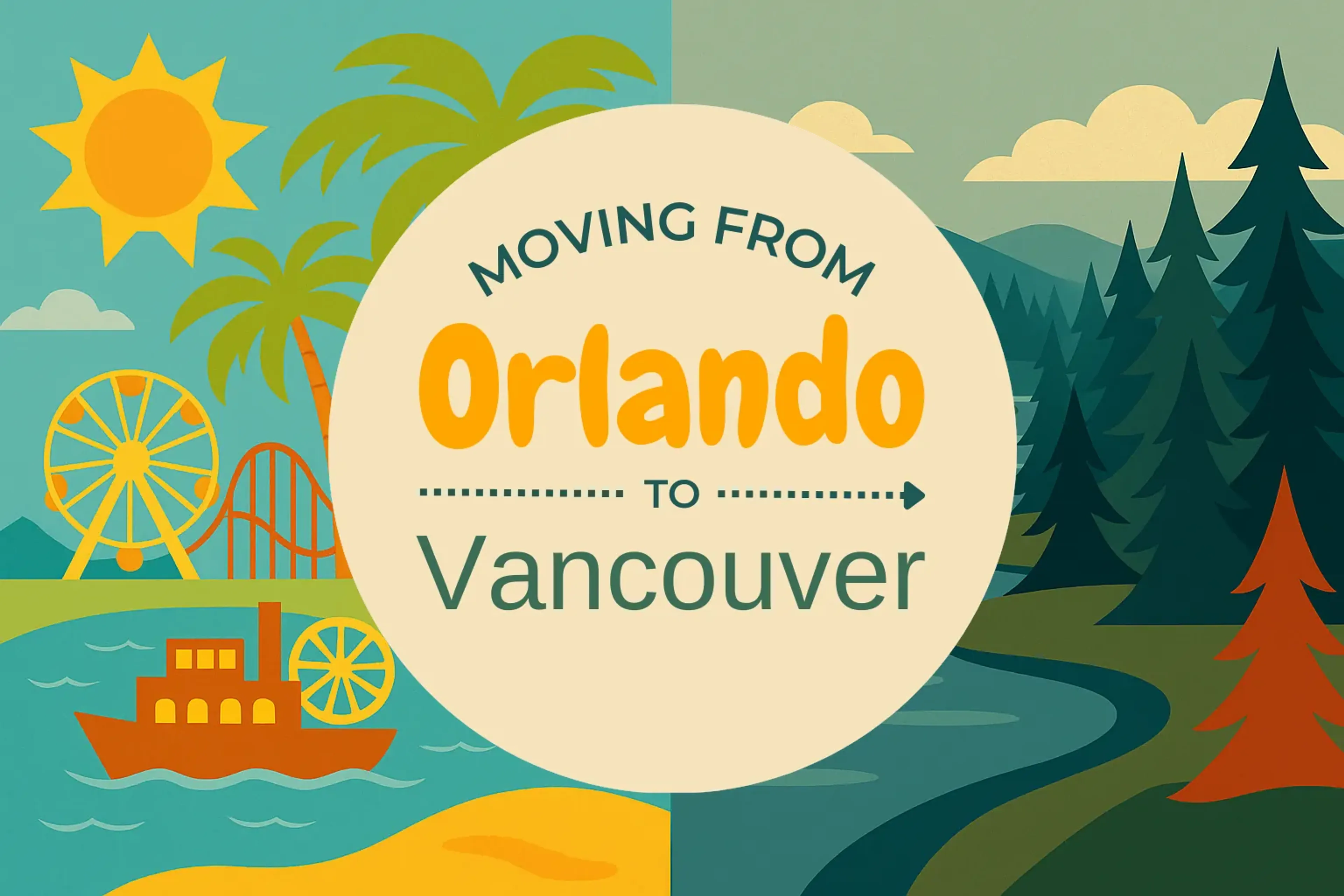 Side-by-side comparison of Orlando to Vancouver moving companies