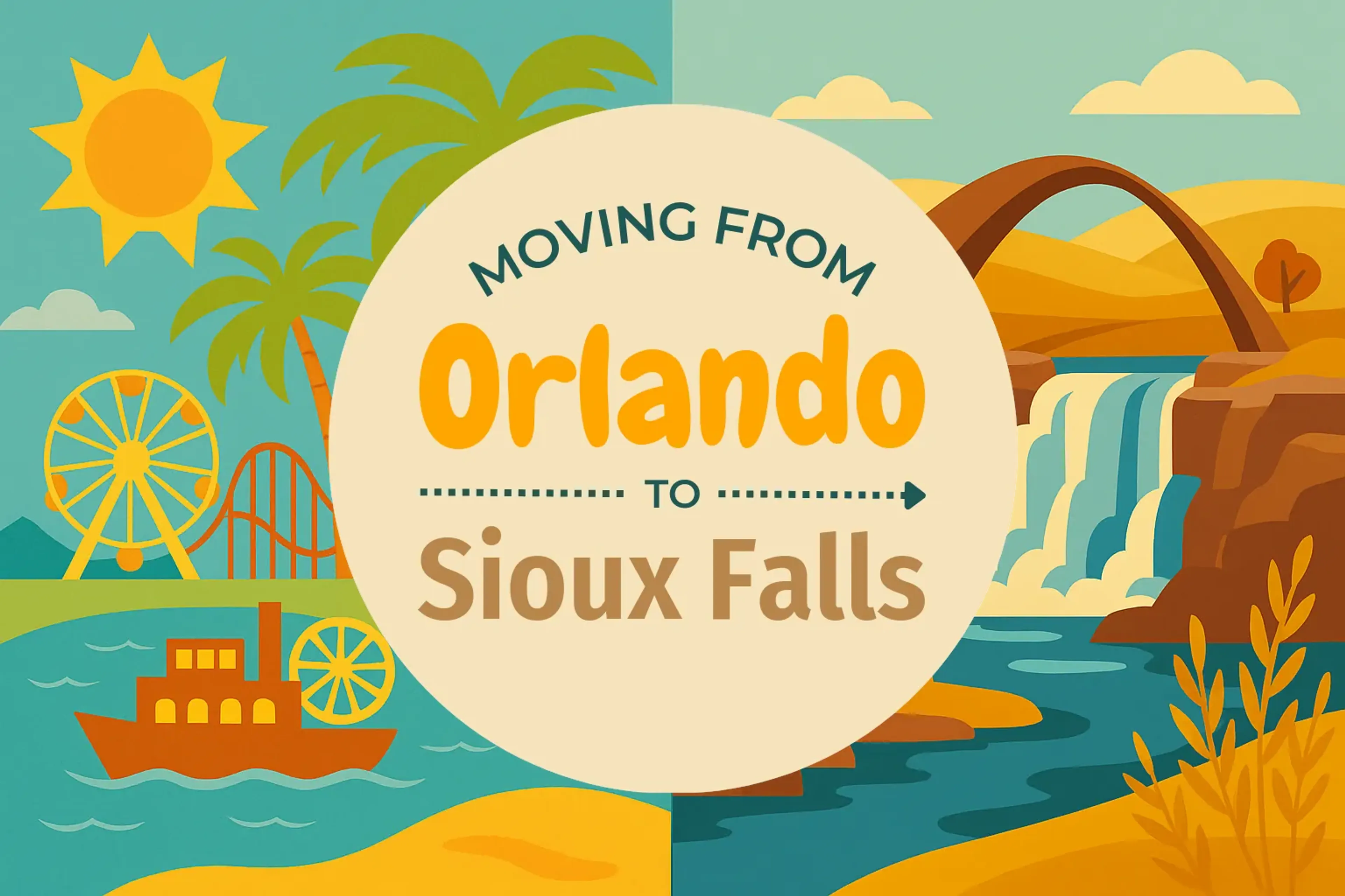 Side-by-side comparison of Orlando to Sioux Falls moving companies