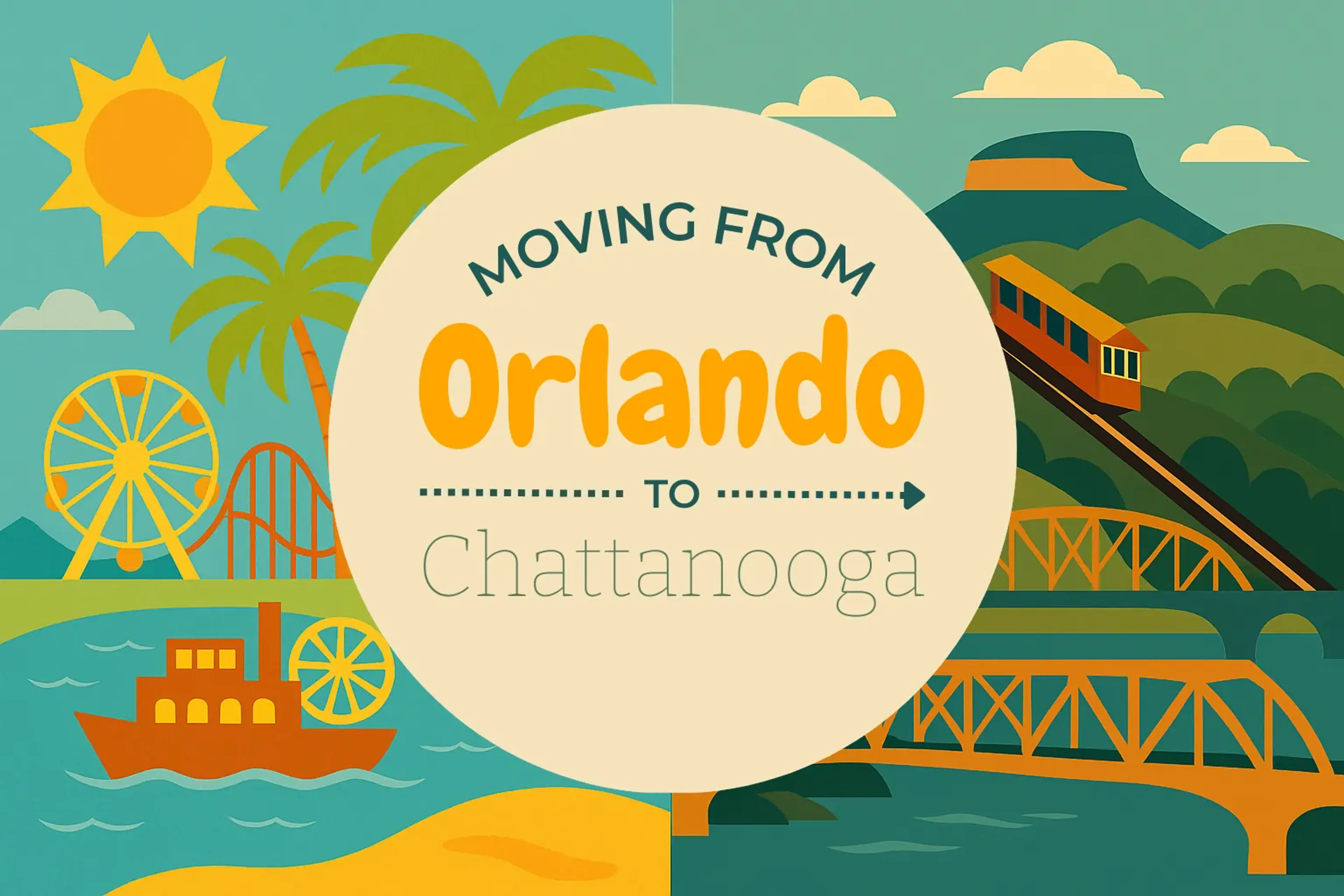 Side-by-side comparison of Orlando to Chattanooga moving companies