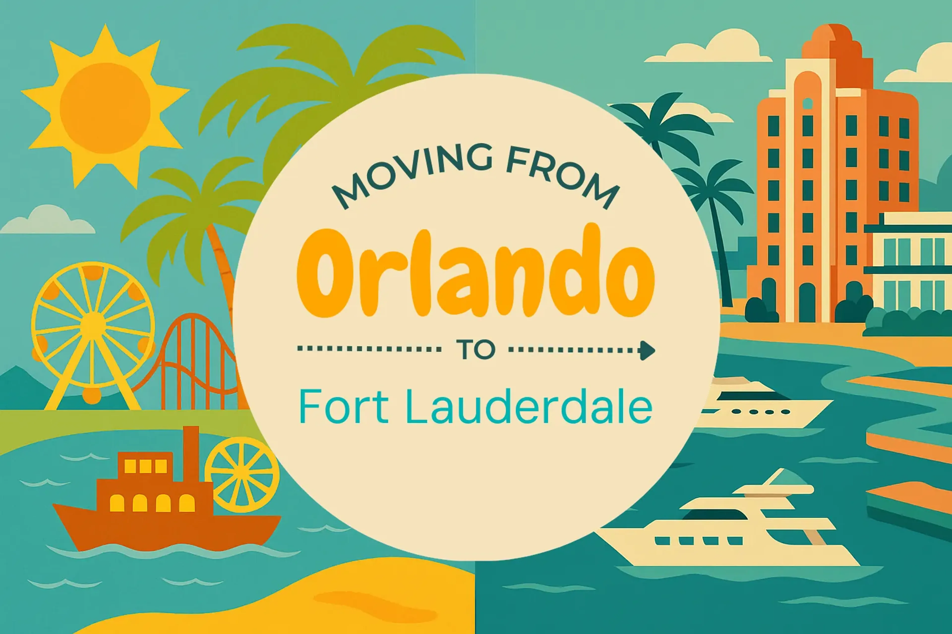 Side-by-side comparison of Orlando to Fort Lauderdale moving companies