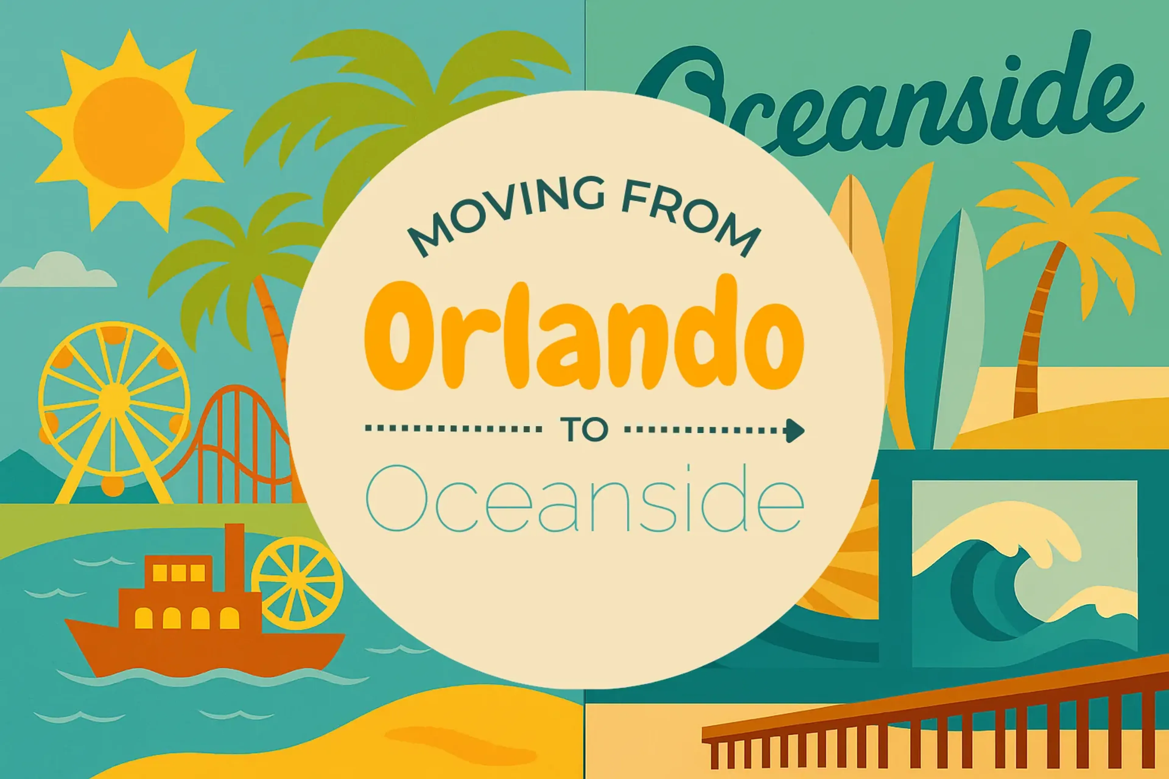 Side-by-side comparison of Orlando to Oceanside moving companies