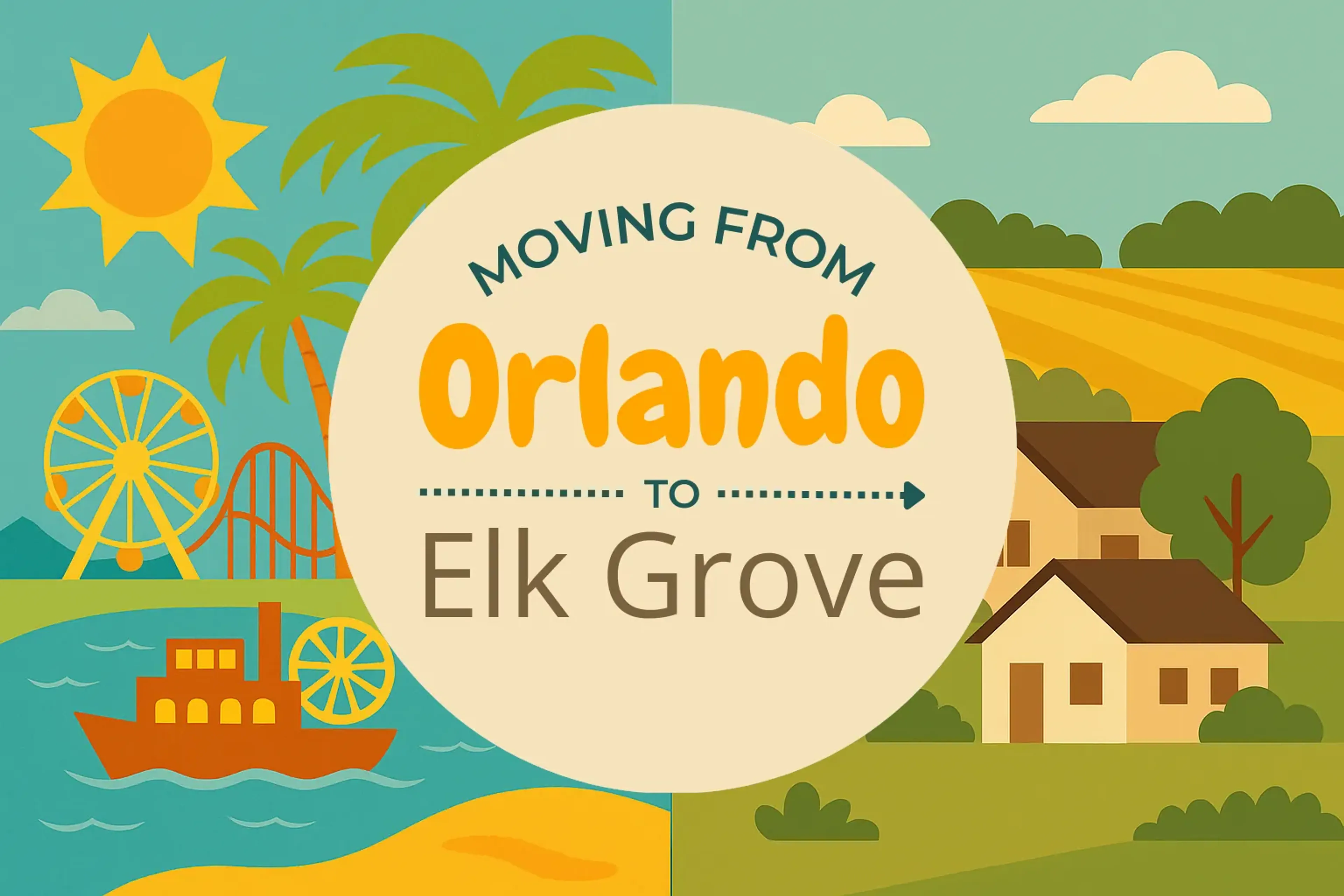 Side-by-side comparison of Orlando to Elk Grove moving companies