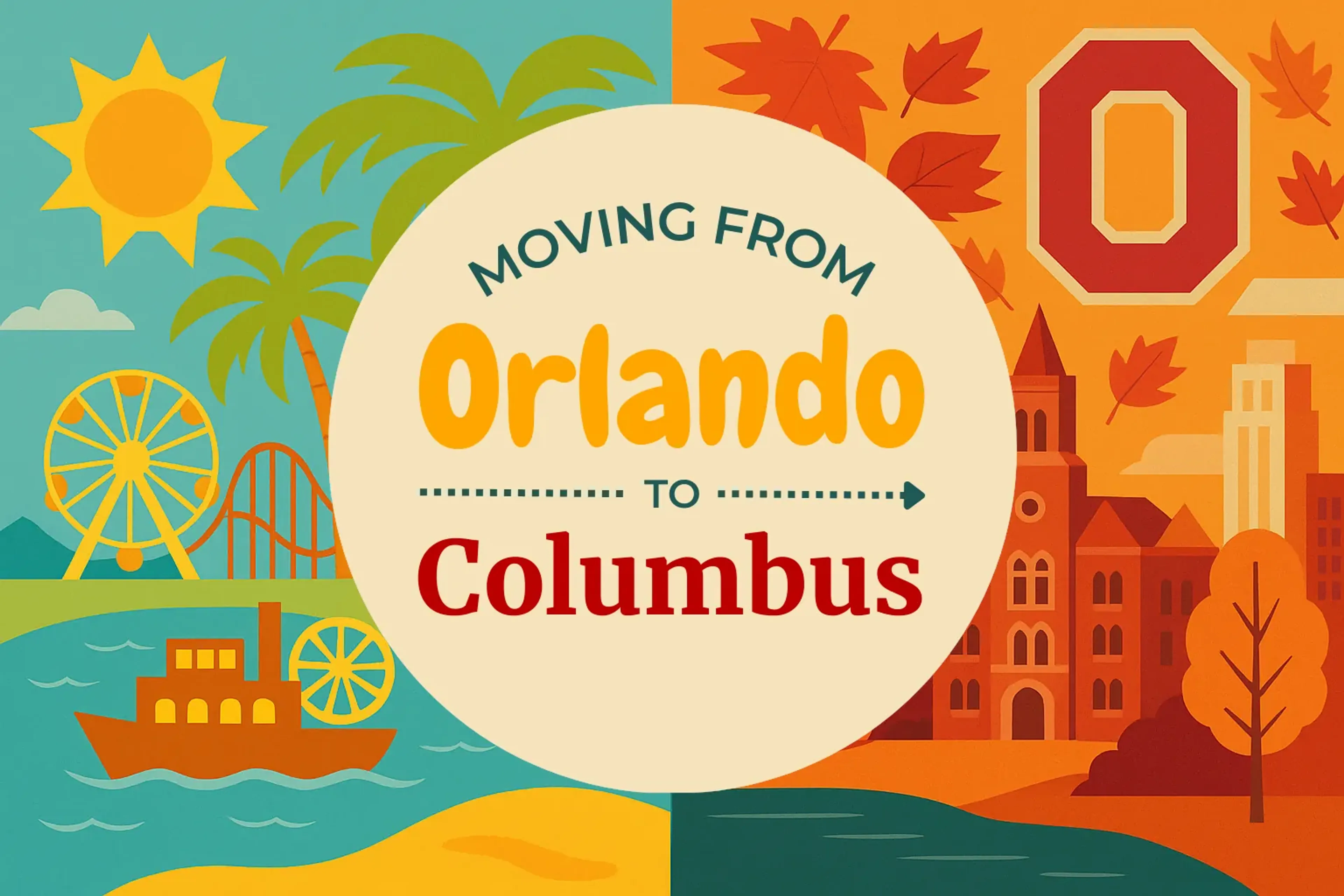 Side-by-side comparison of Orlando to Columbus moving companies