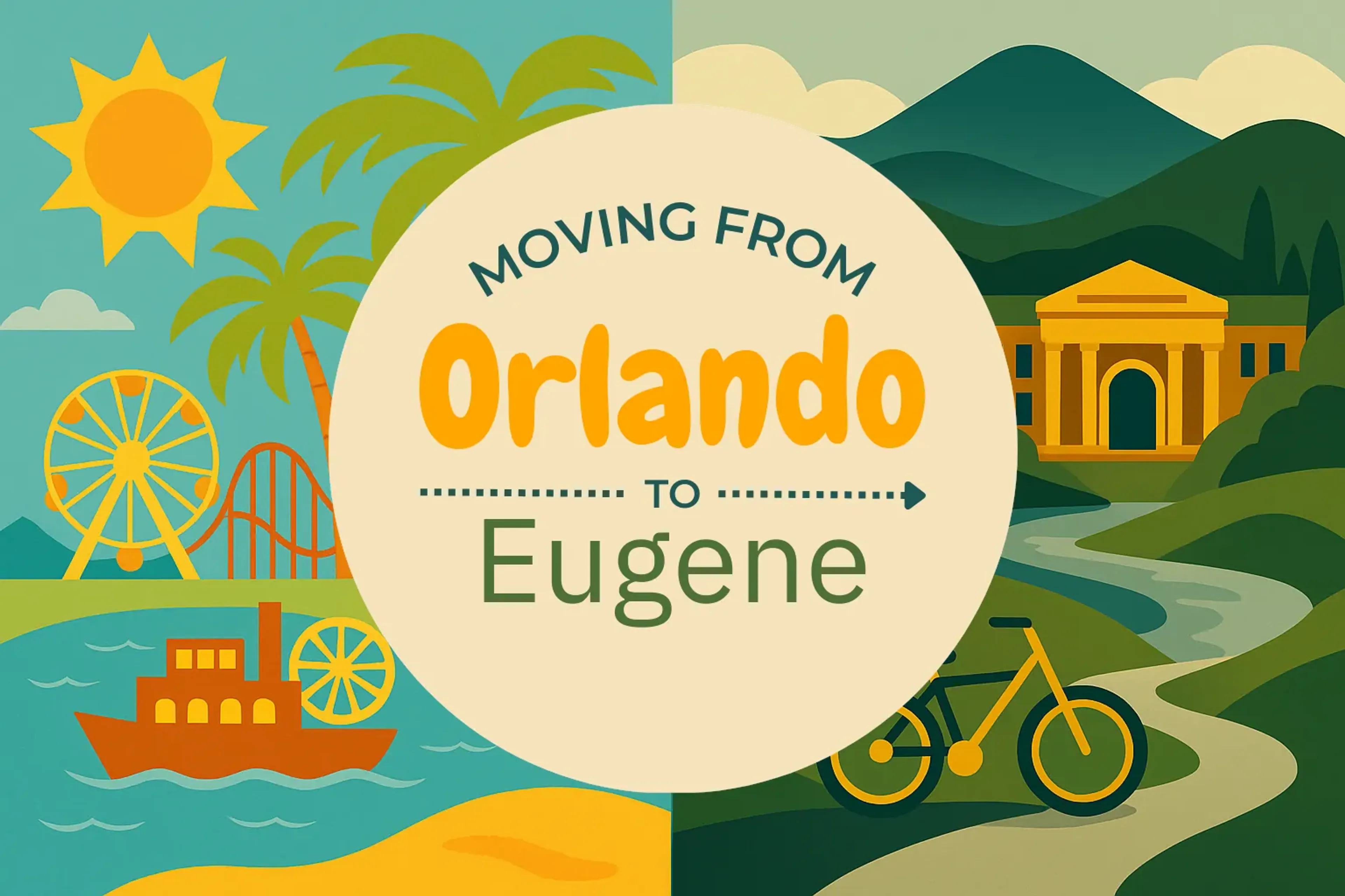 Side-by-side comparison of Orlando to Eugene moving companies