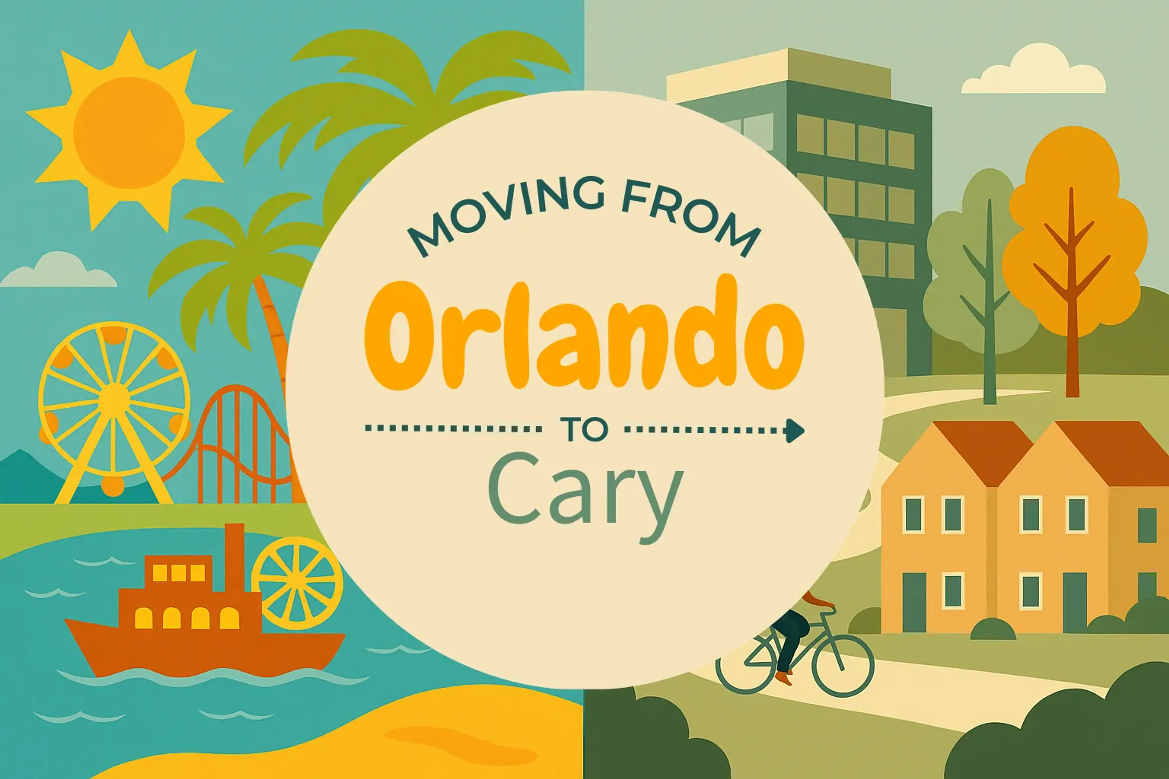 Side-by-side comparison of Orlando to Cary moving companies