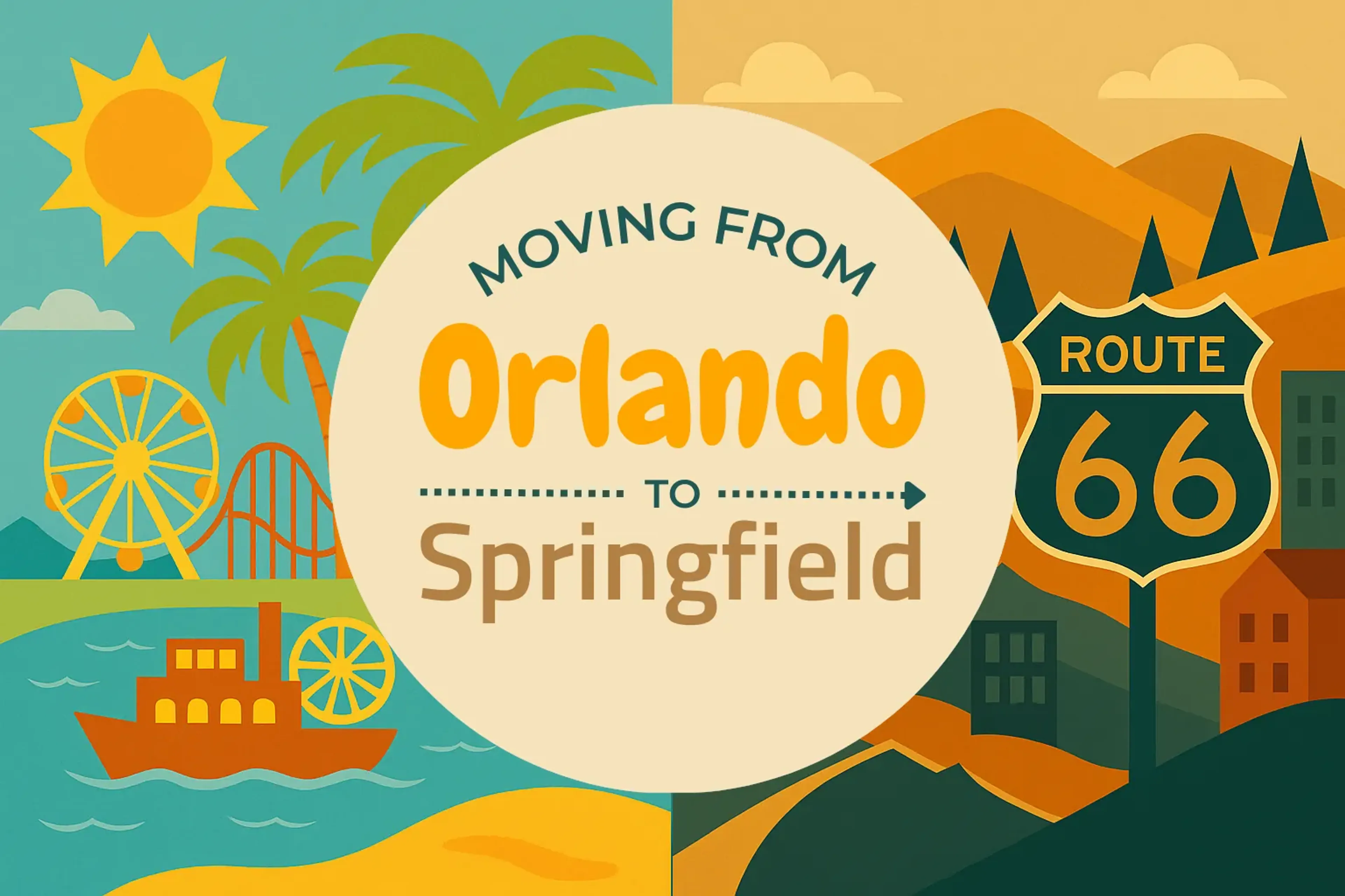 Side-by-side comparison of Orlando to Springfield moving companies