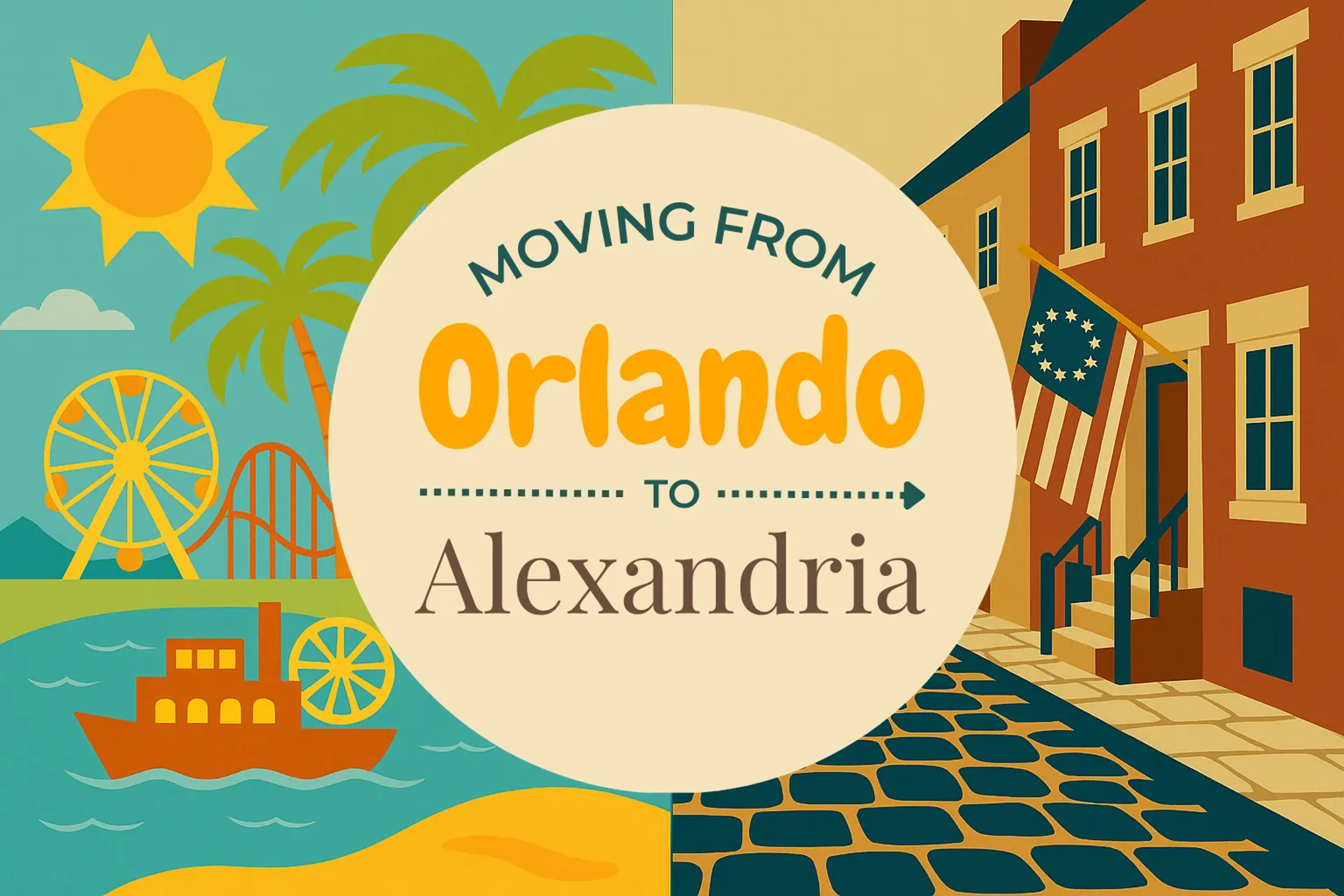 Side-by-side comparison of Orlando to Alexandria moving companies