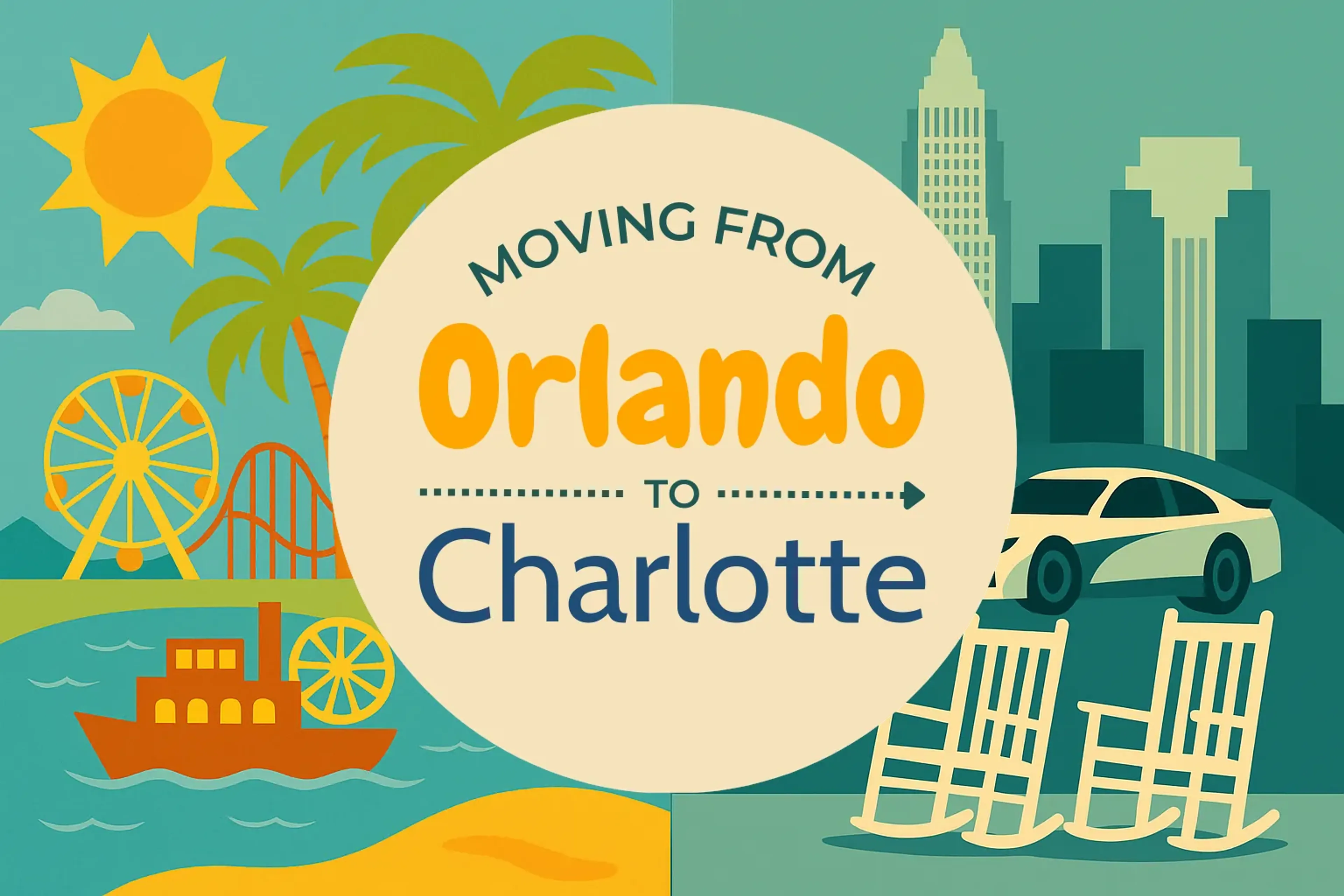 Side-by-side comparison of Orlando to Charlotte moving companies