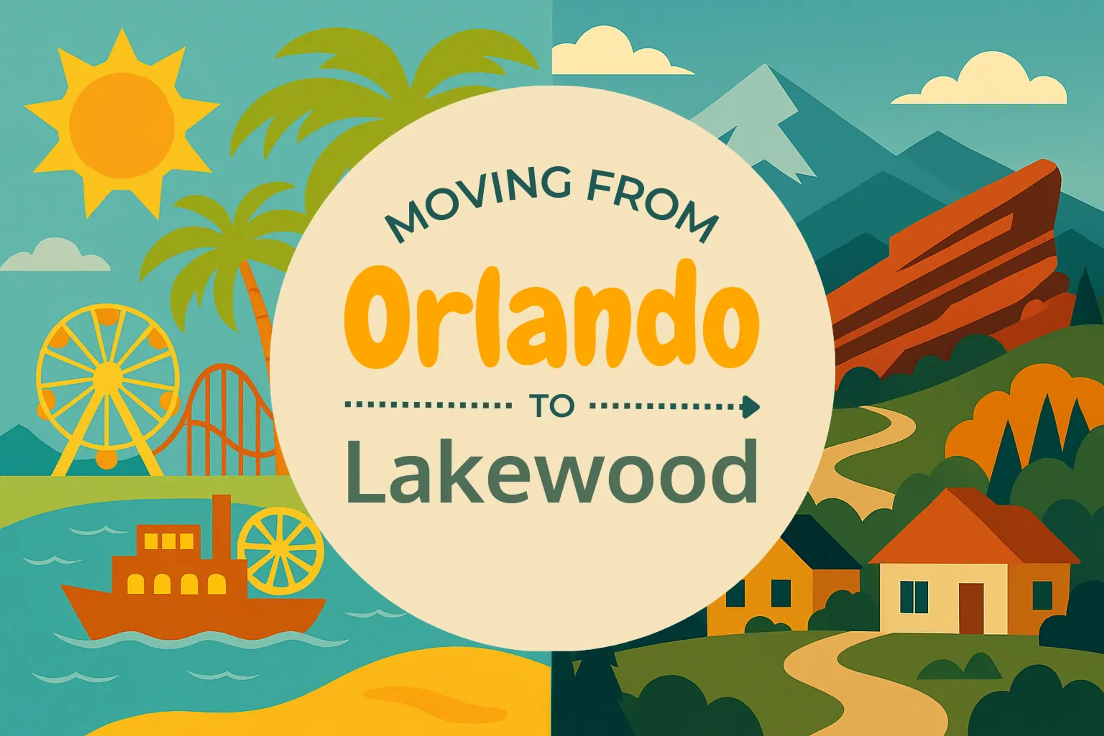 Side-by-side comparison of Orlando to Lakewood moving companies