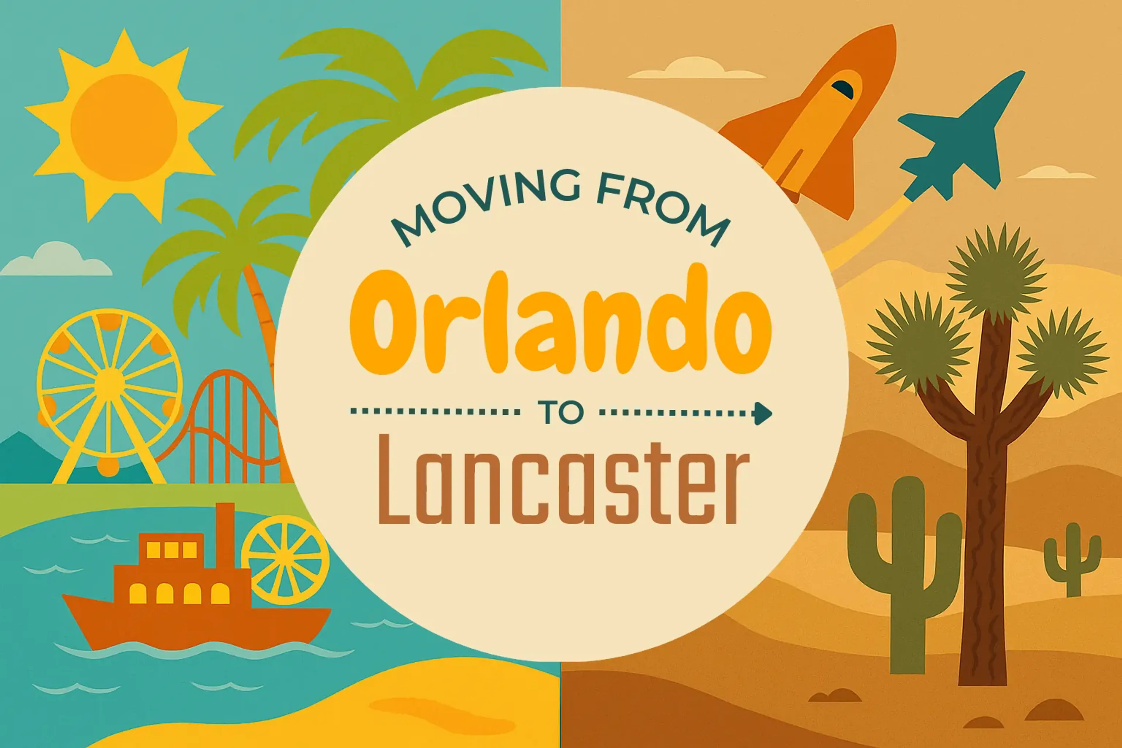 Side-by-side comparison of Orlando to Lancaster moving companies