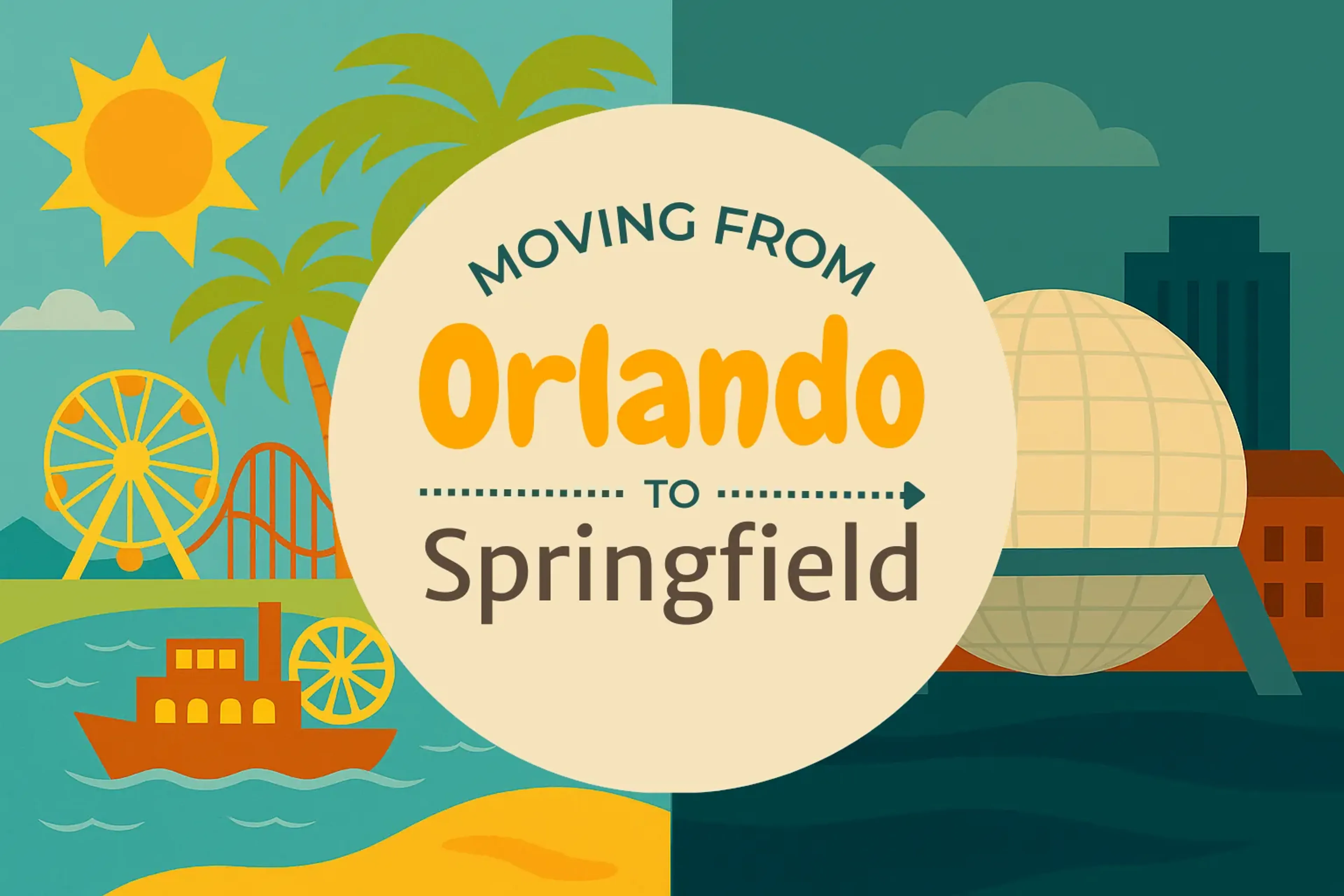 Side-by-side comparison of Orlando to Springfield moving companies