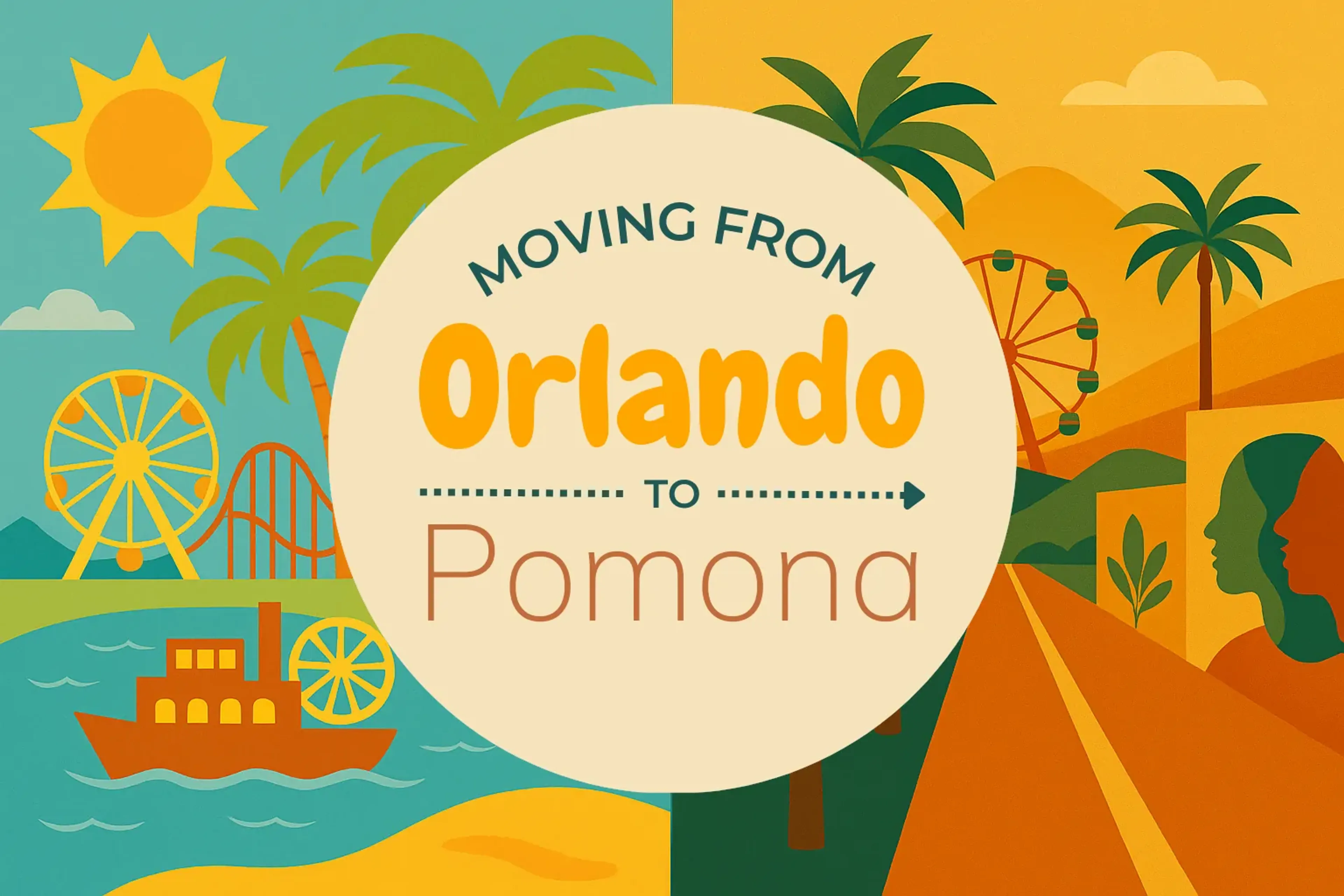 Side-by-side comparison of Orlando to Pomona moving companies