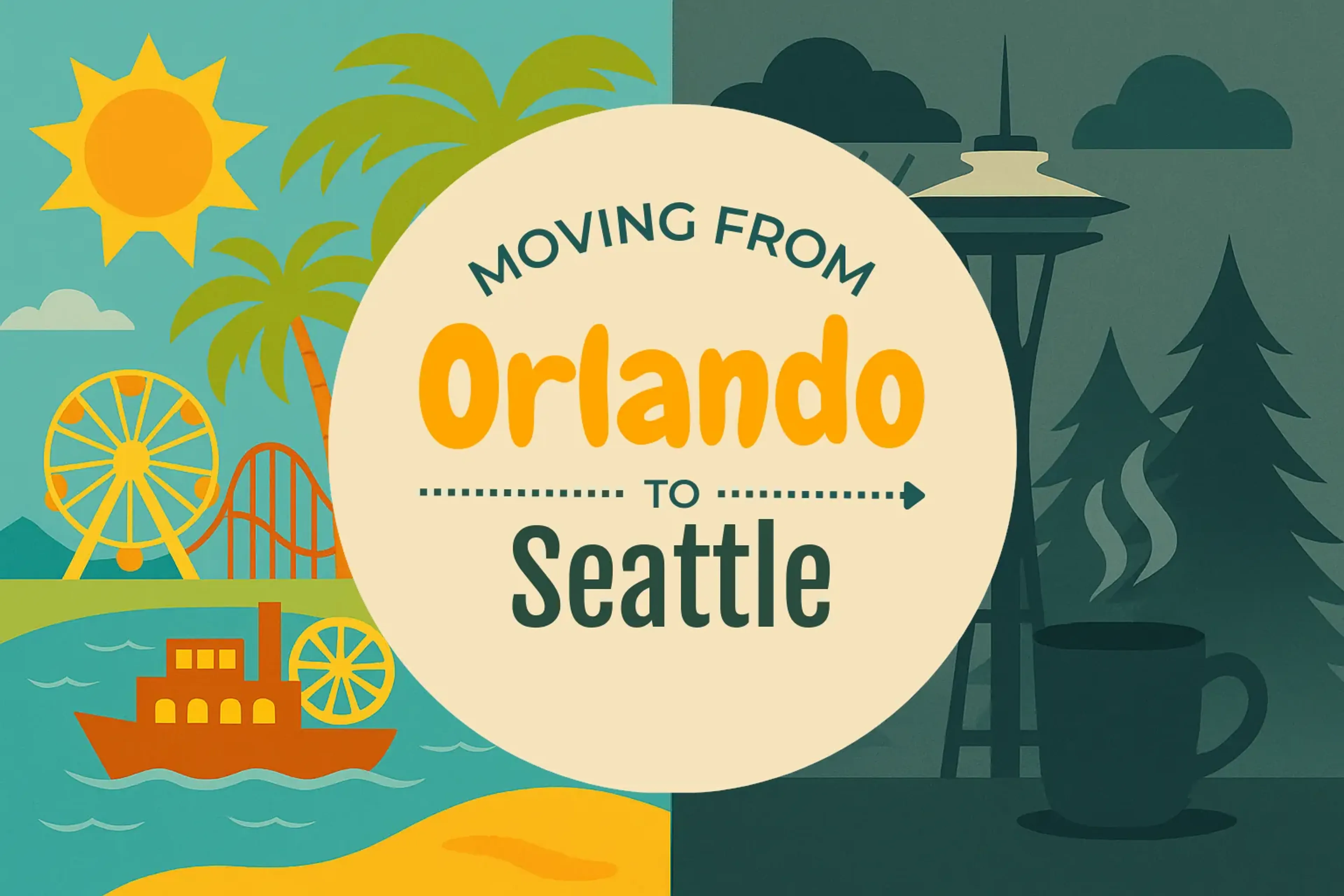 Side-by-side comparison of Orlando to Seattle moving companies