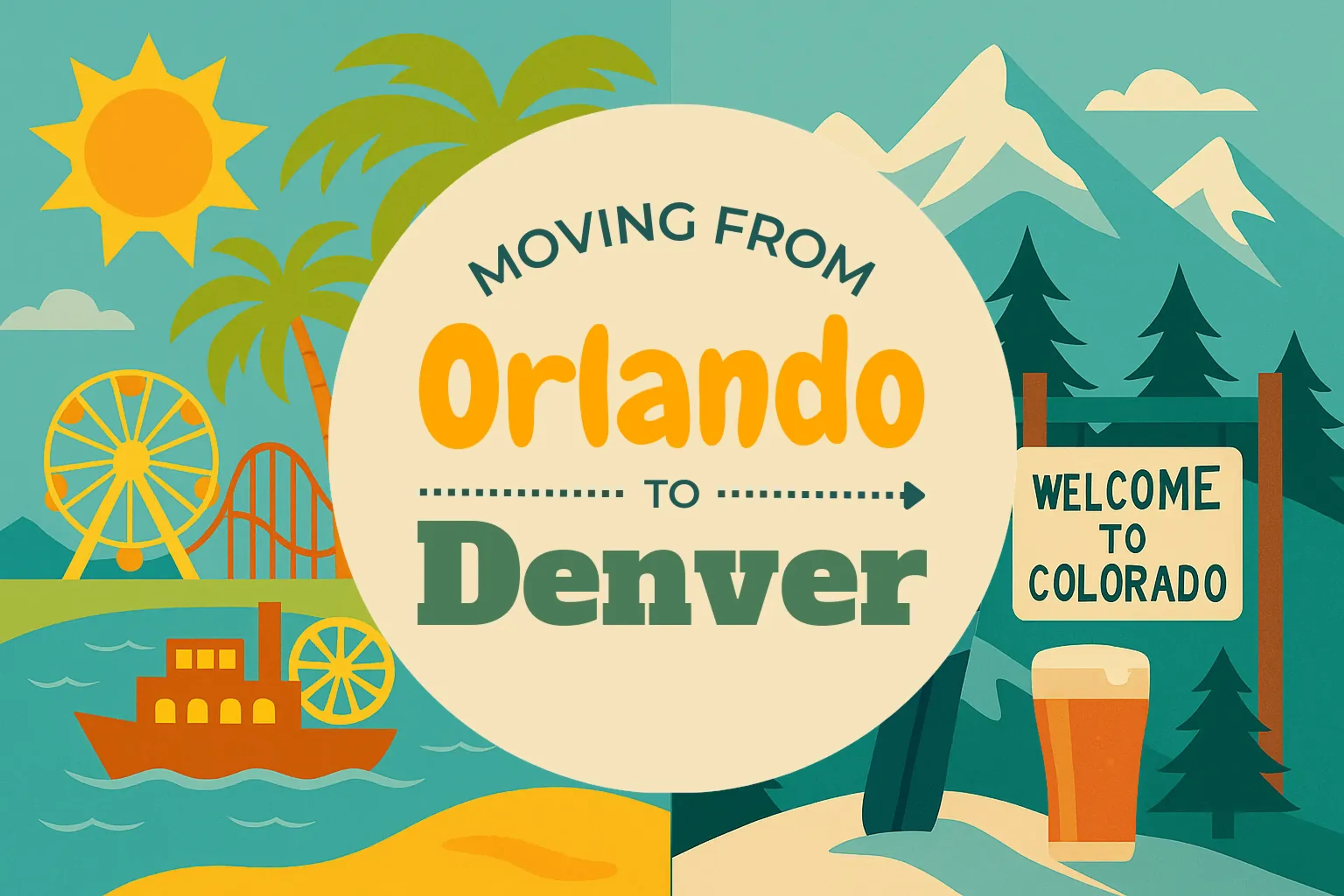 Side-by-side comparison of Orlando to Denver moving companies