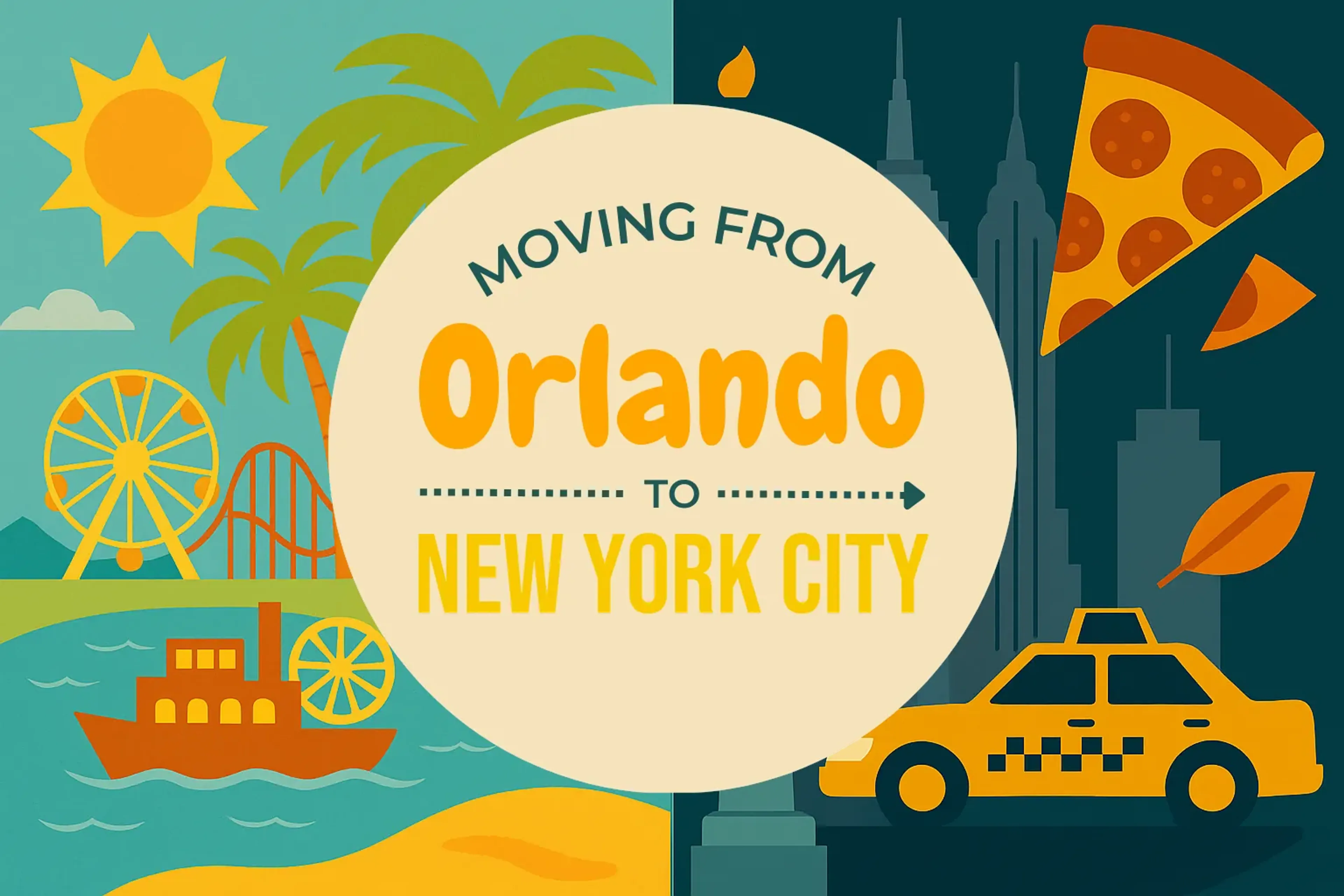 Side-by-side comparison of Orlando to New York City moving companies
