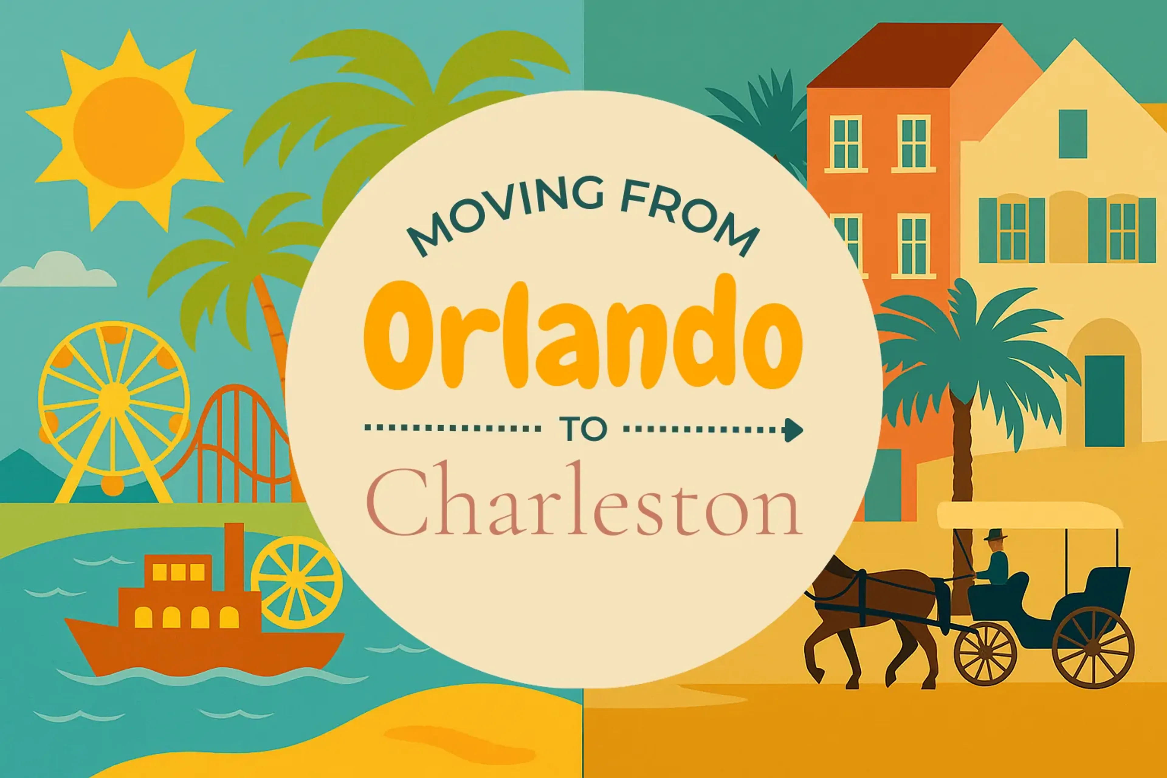 Side-by-side comparison of Orlando to Charleston moving companies