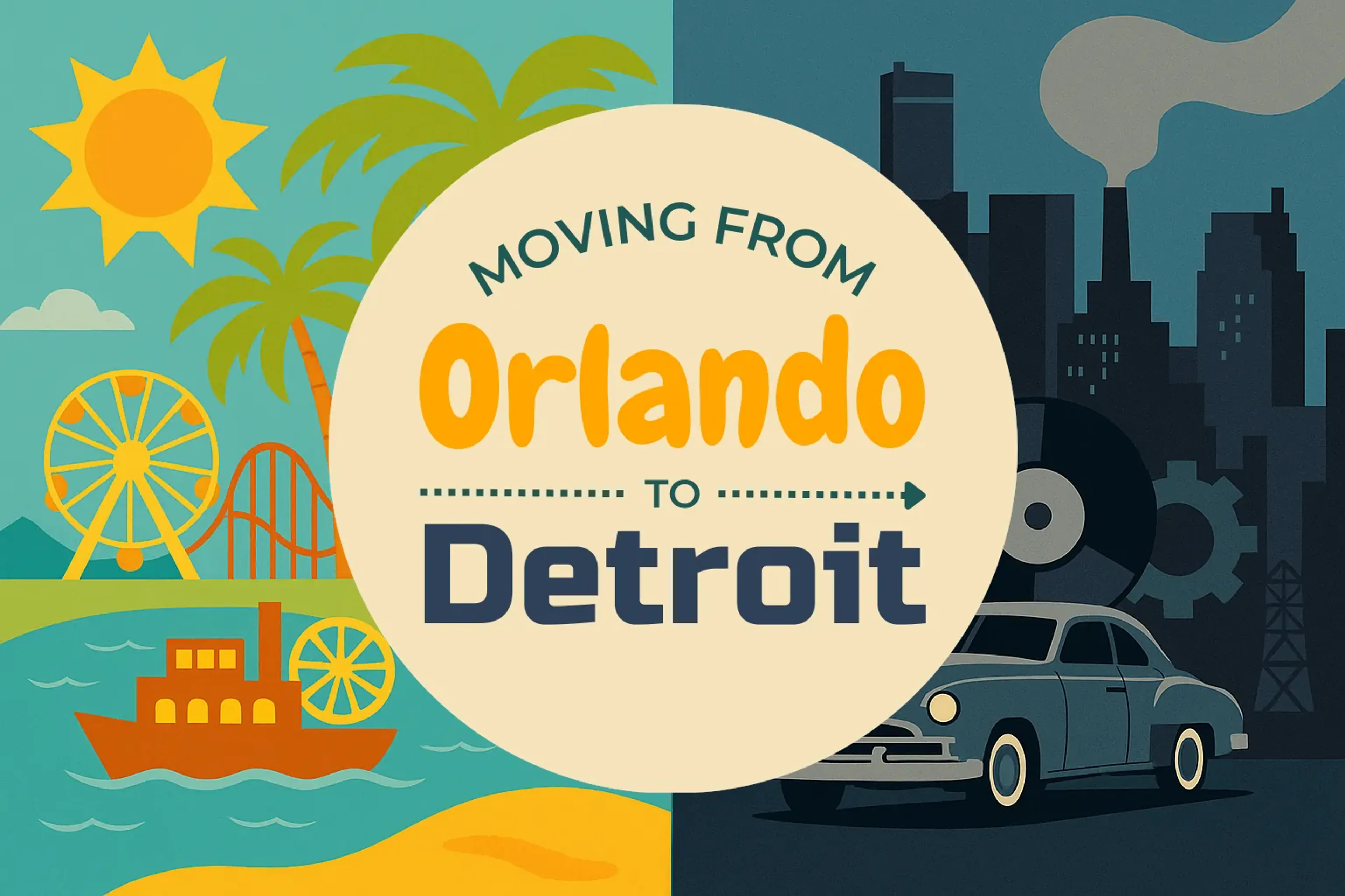 Side-by-side comparison of Orlando to Detroit moving companies